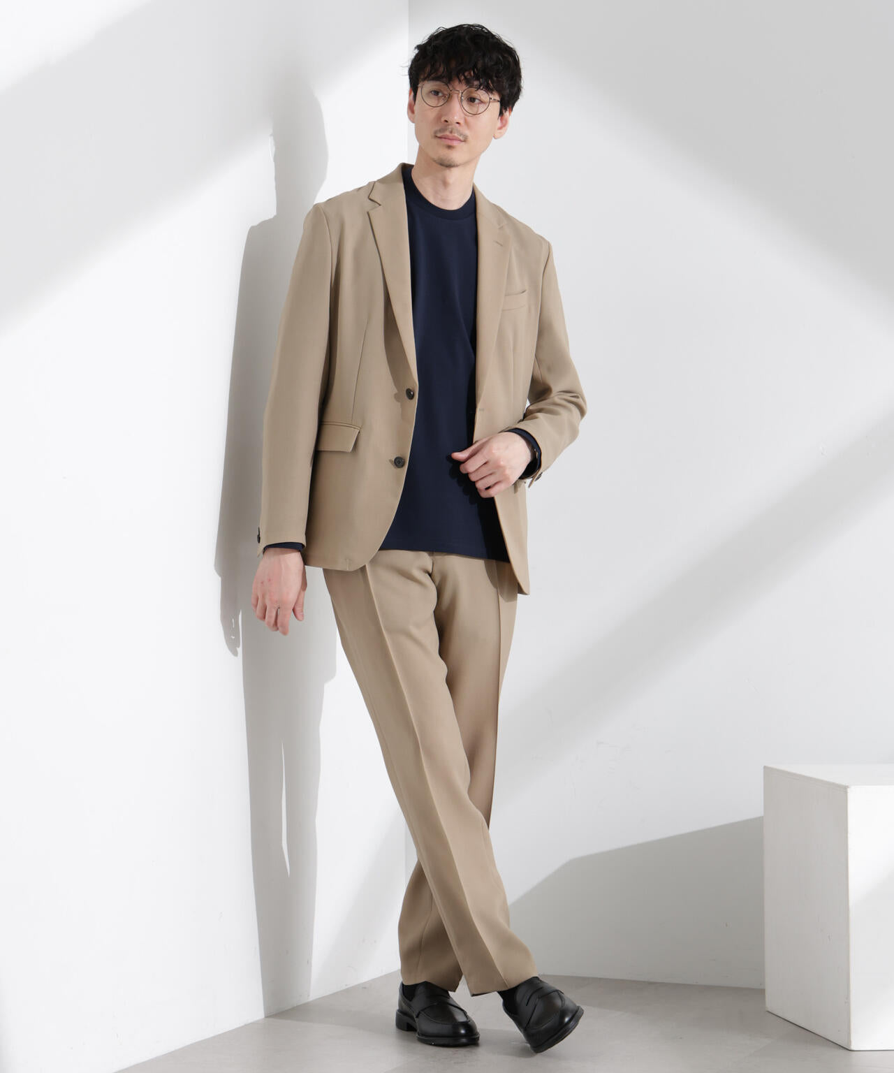 「N JACKET PREMIUM」強撚ピケストレッチジャケット(セットアップ可)