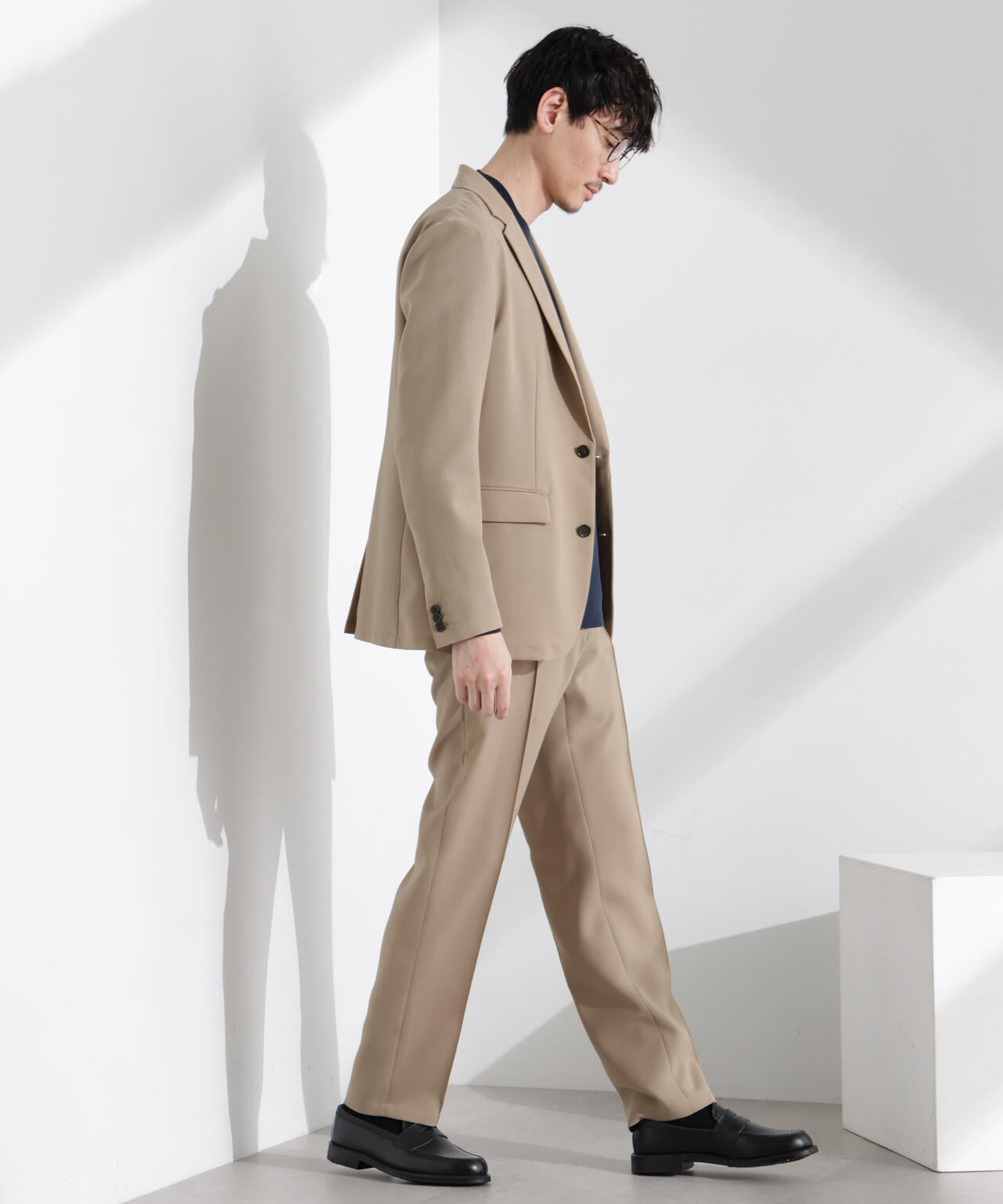 「N JACKET PREMIUM」強撚ピケストレッチジャケット(セットアップ可)