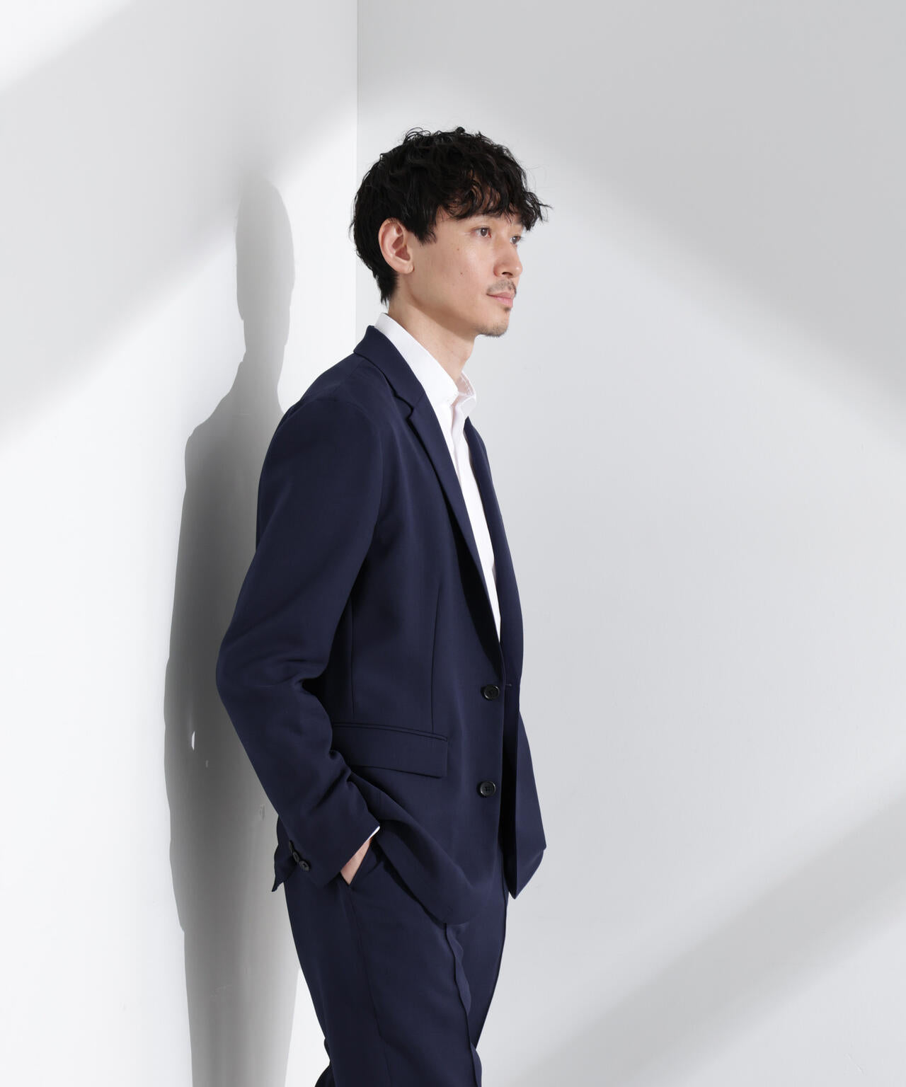 「N JACKET PREMIUM」強撚ピケストレッチジャケット(セットアップ可)