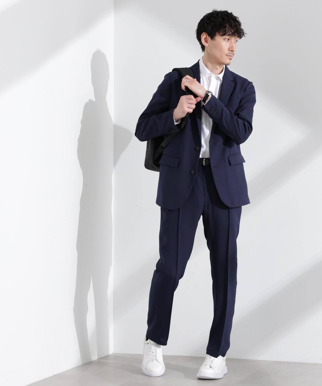 「N JACKET PREMIUM」強撚ピケストレッチジャケット(セットアップ可)