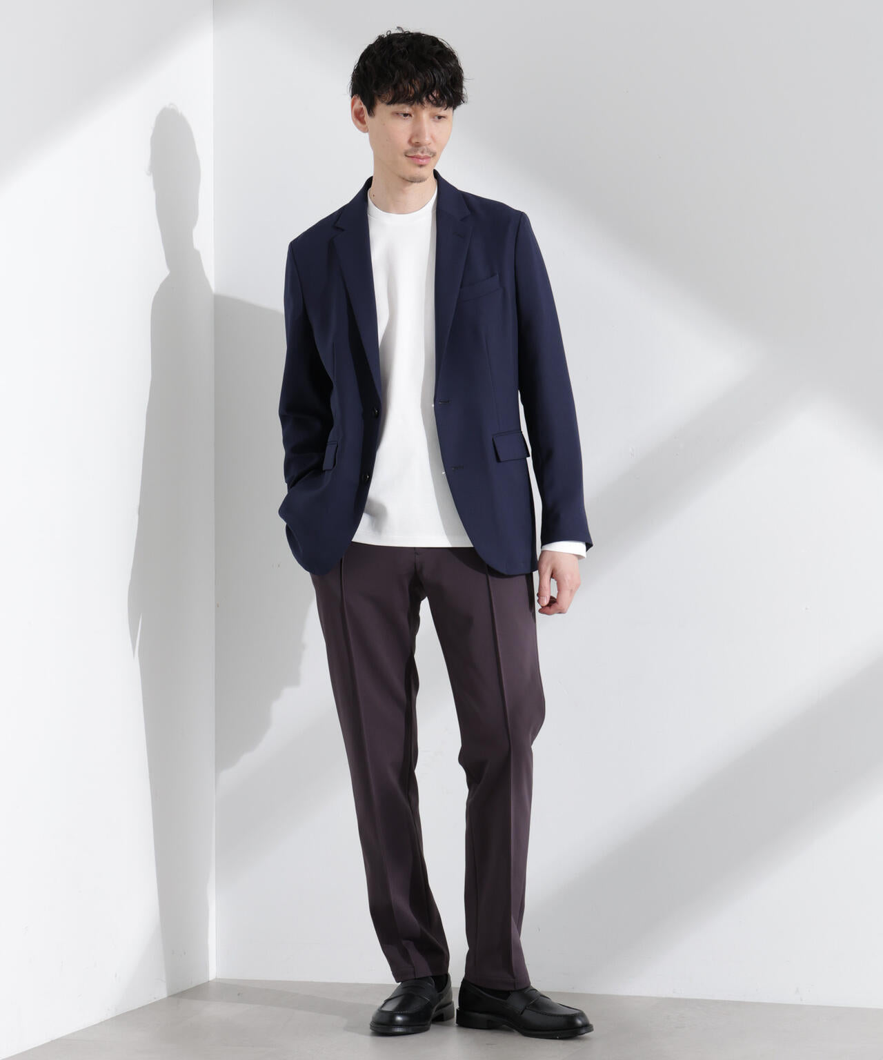 「N JACKET PREMIUM」強撚ピケストレッチジャケット(セットアップ可)