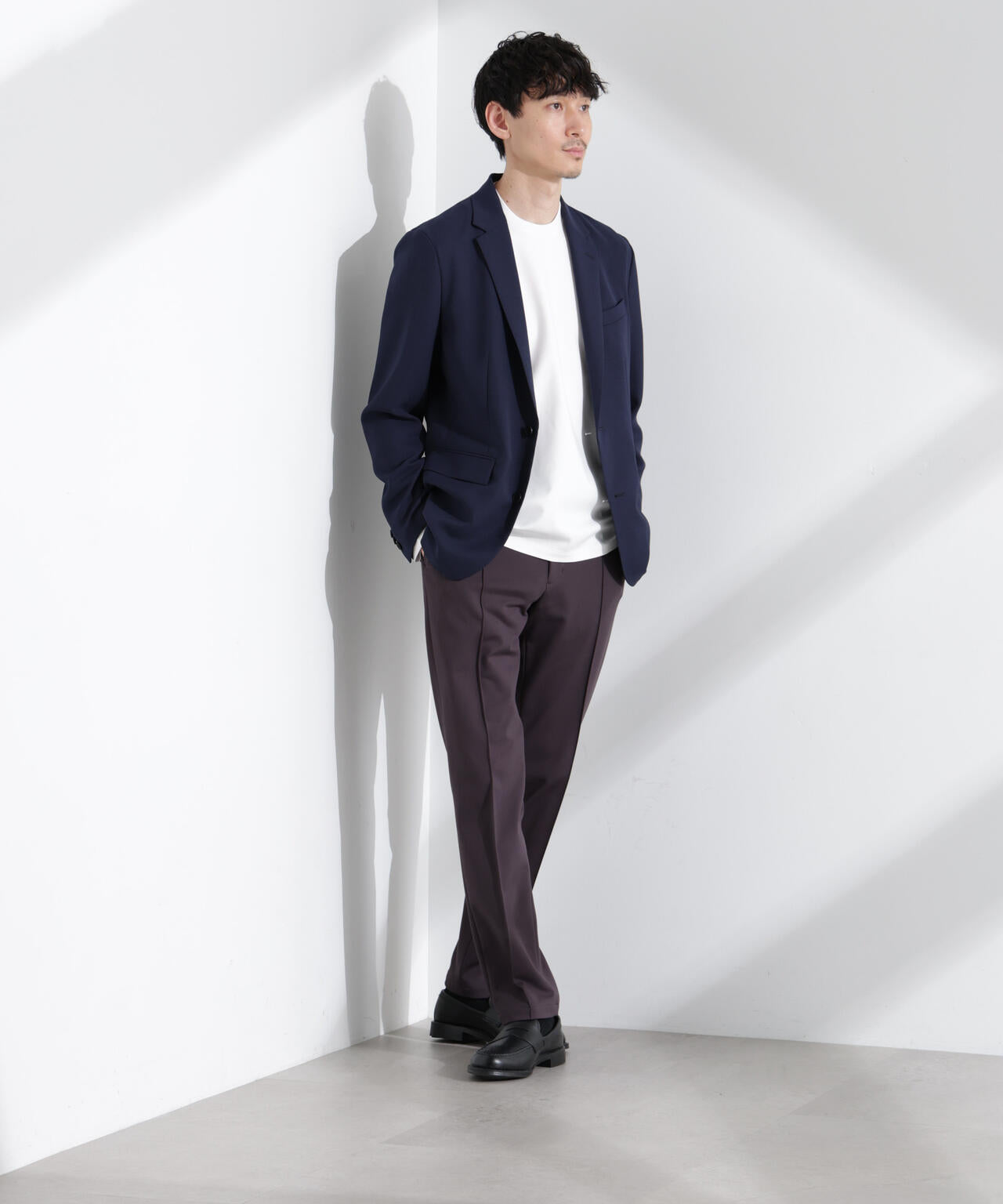 「N JACKET PREMIUM」強撚ピケストレッチジャケット(セットアップ可)