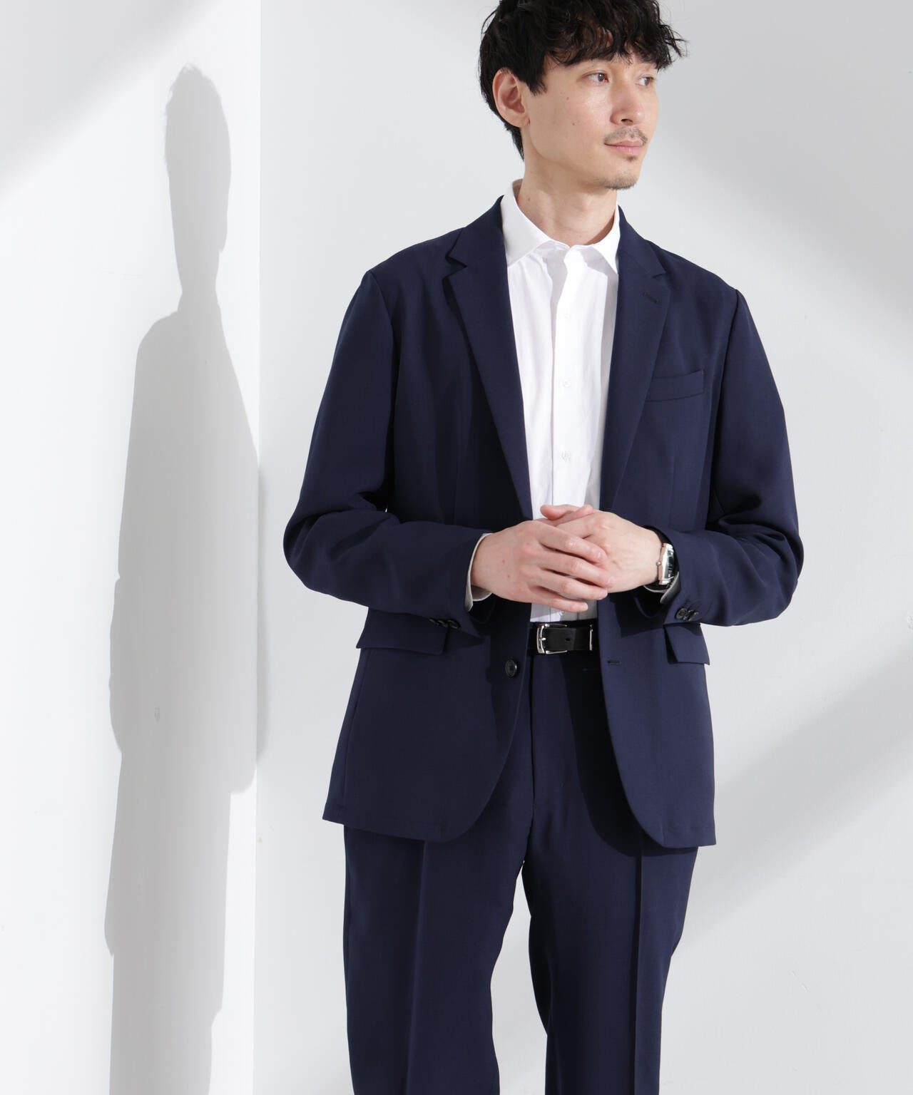「N JACKET PREMIUM」強撚ピケストレッチジャケット(セットアップ可)