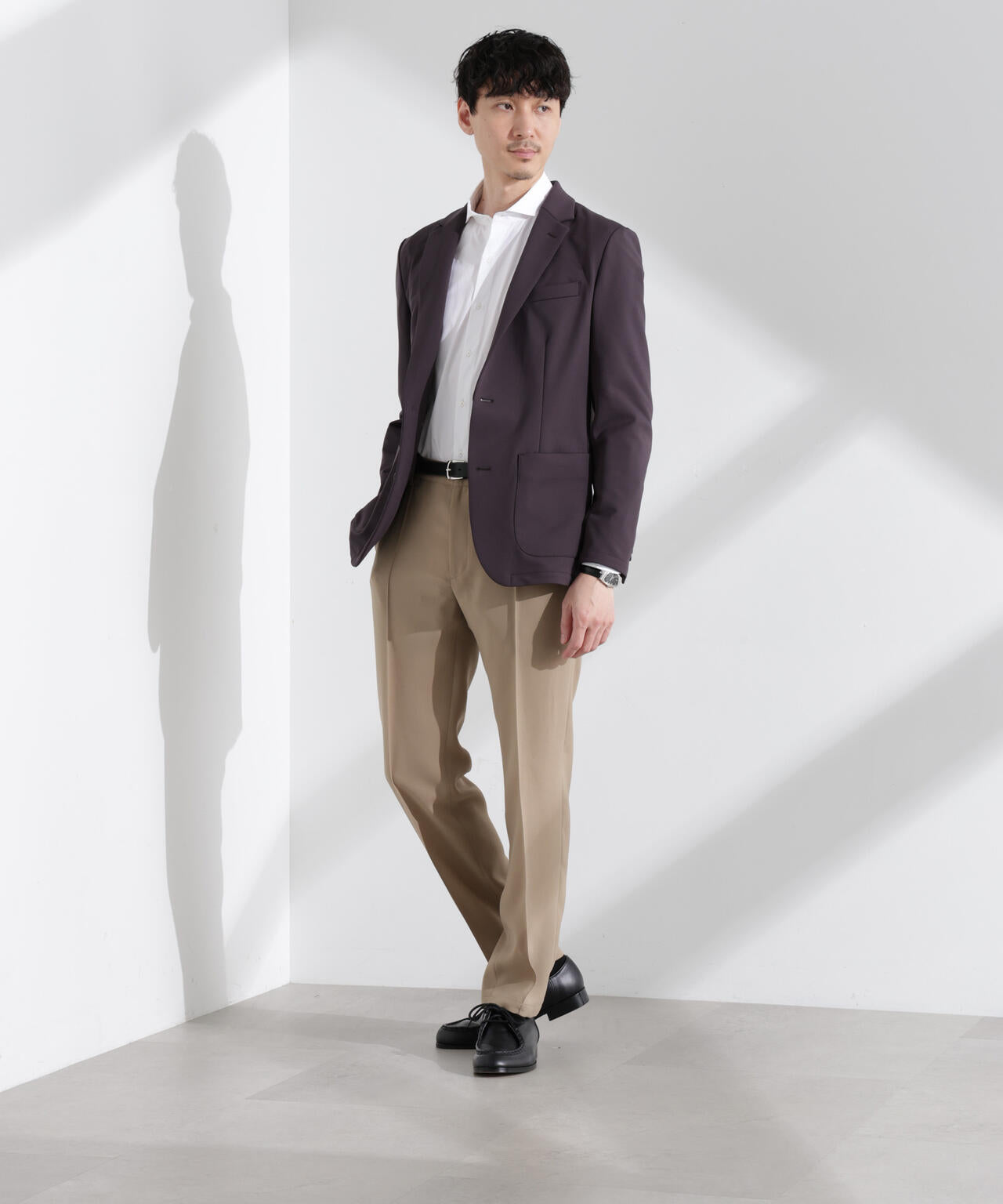 「N JACKET BASIC」TEXBRID(R)ポンチストレッチジャケット(セットアップ可)