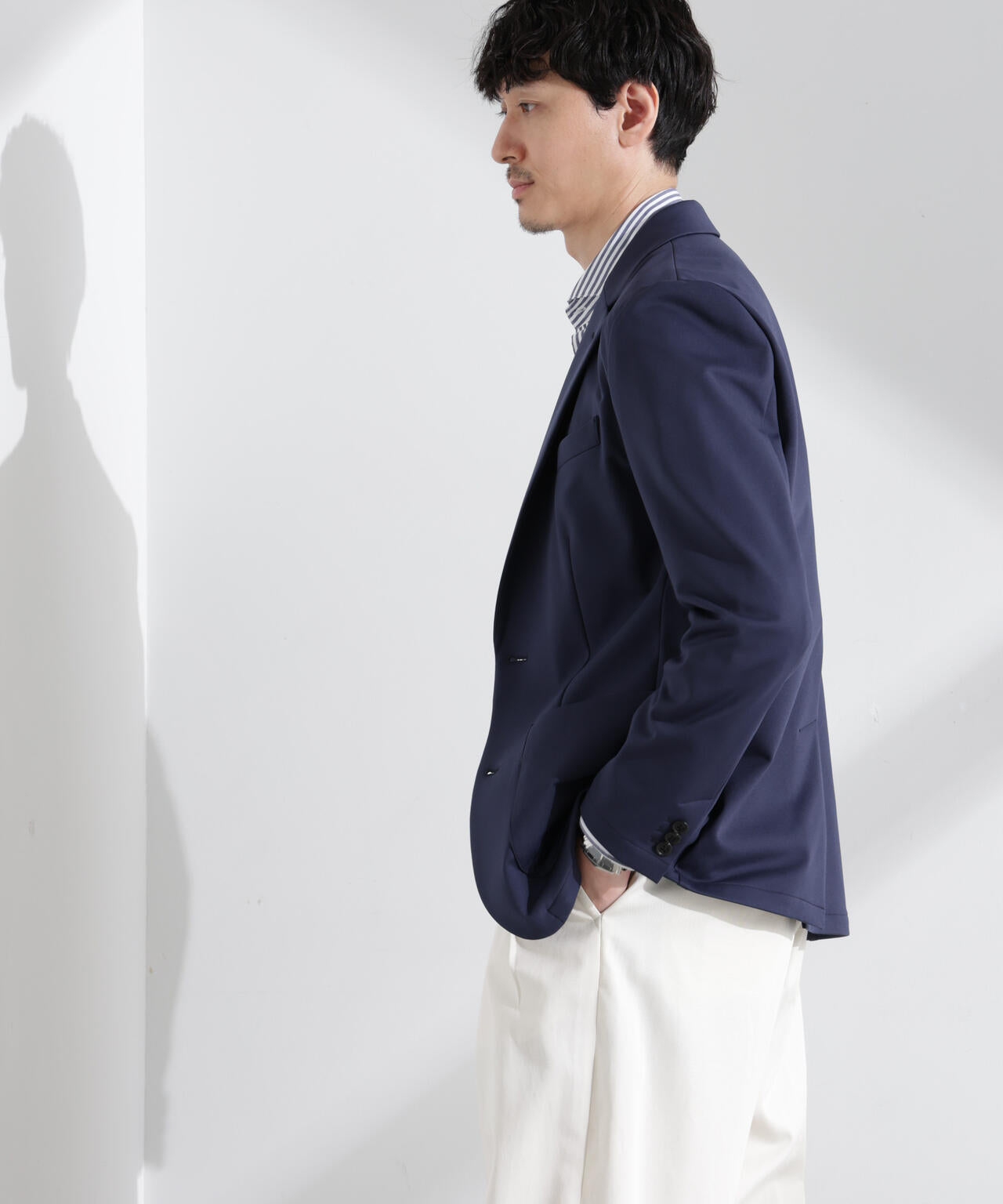 「N JACKET BASIC」TEXBRID(R)ポンチストレッチジャケット(セットアップ可)