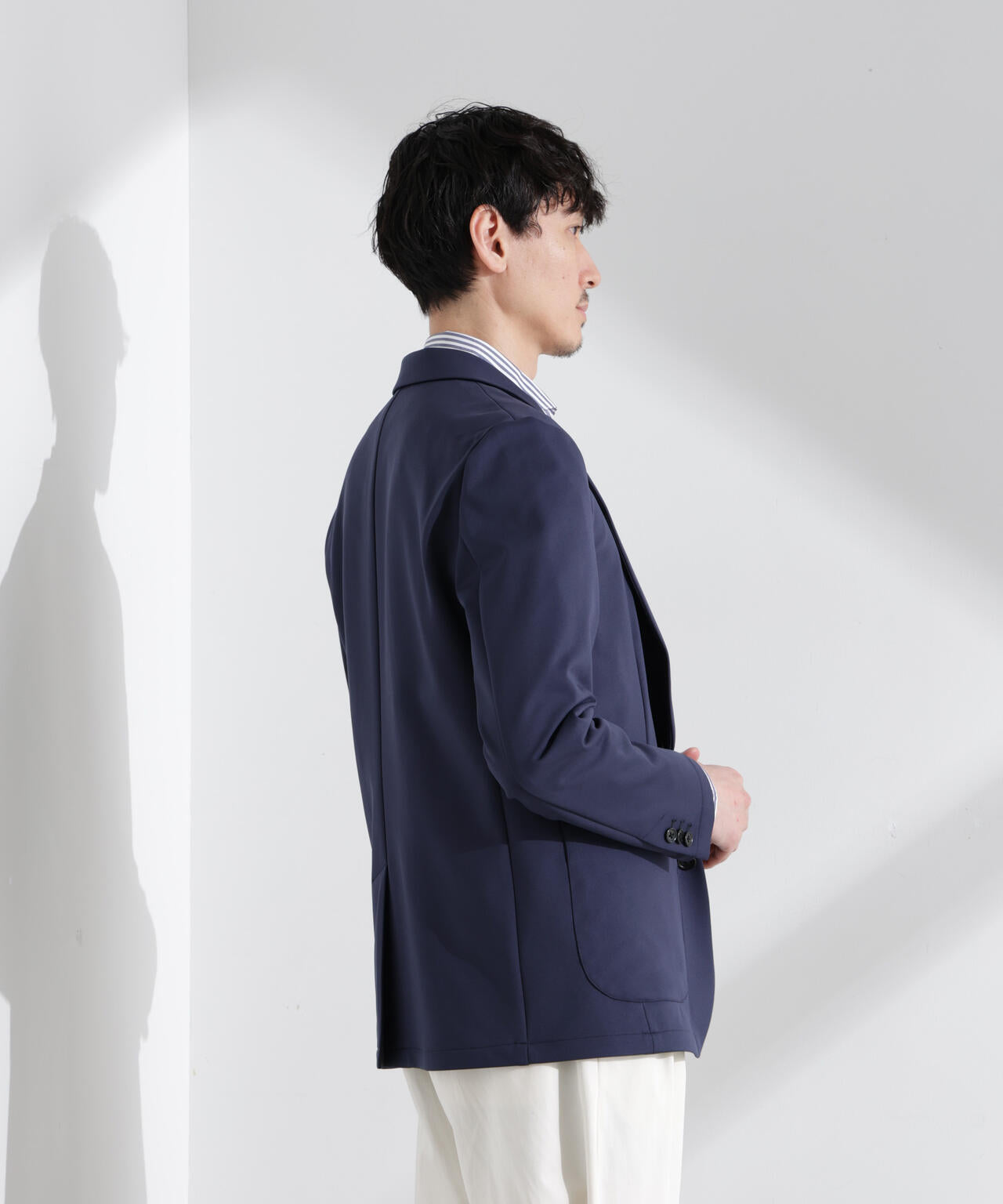 「N JACKET BASIC」TEXBRID(R)ポンチストレッチジャケット(セットアップ可)