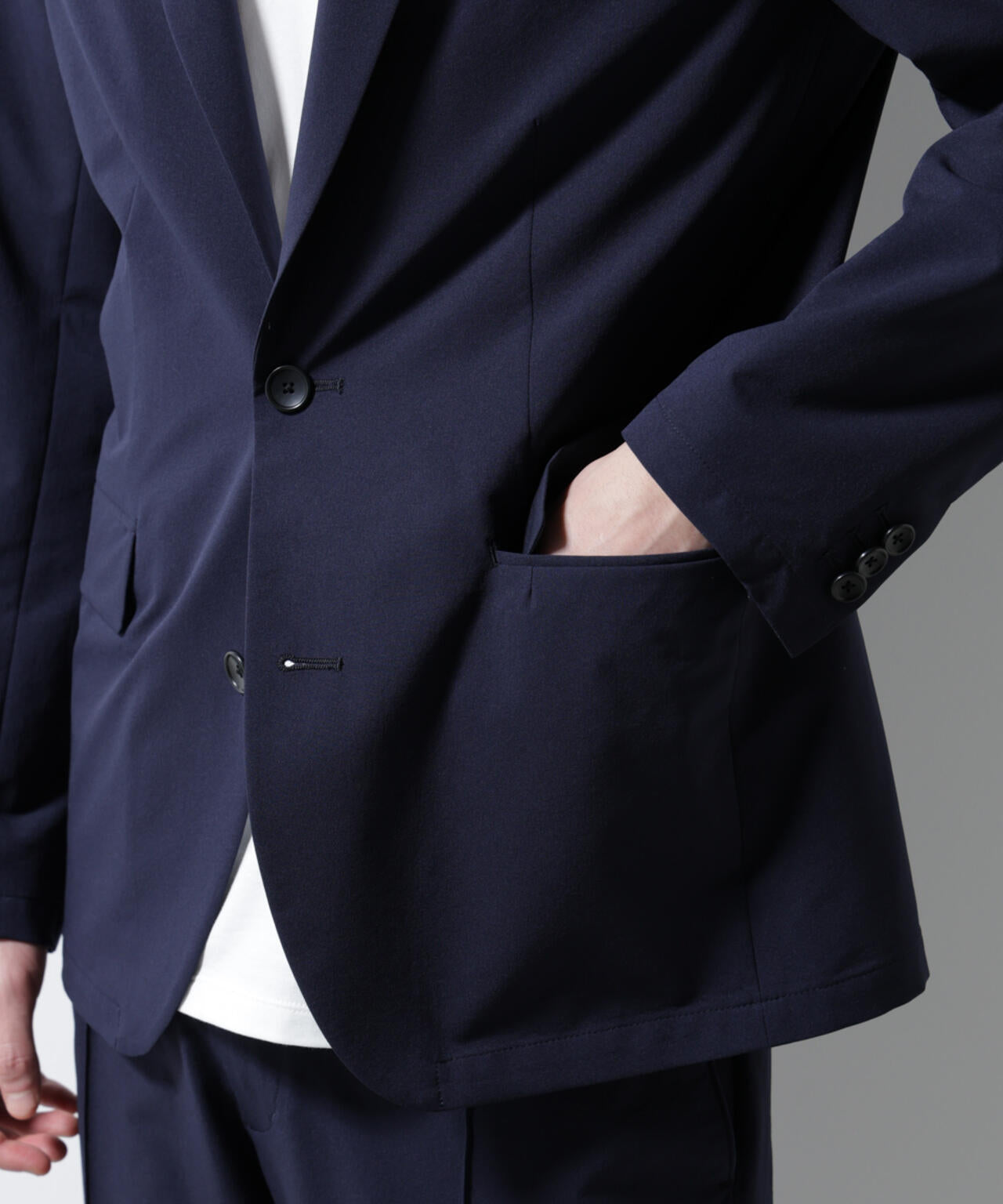 「N JACKET BASIC」ダントツオチール防汚テックストレッチジャケット(セットアップ可)