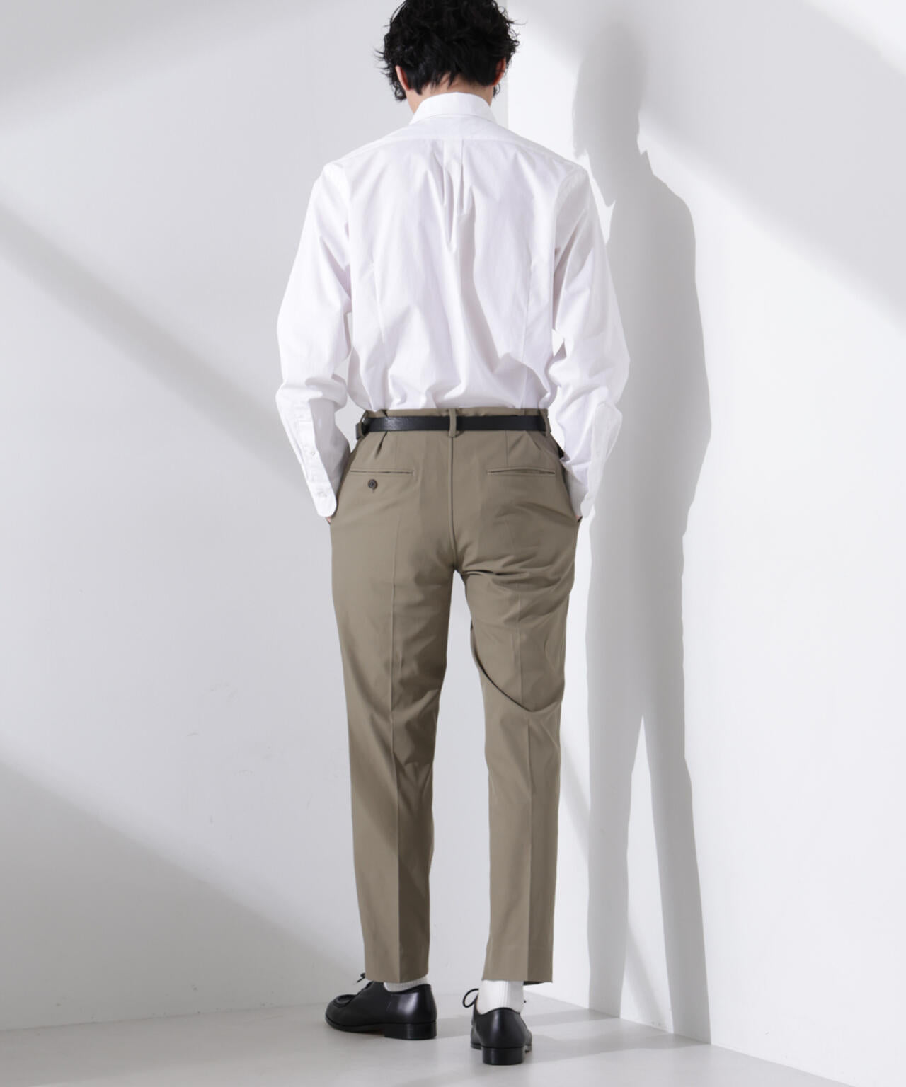 ｢N shirt｣Anti Soaked(R) 汗染み防止セミワイドカラーシャツ長袖