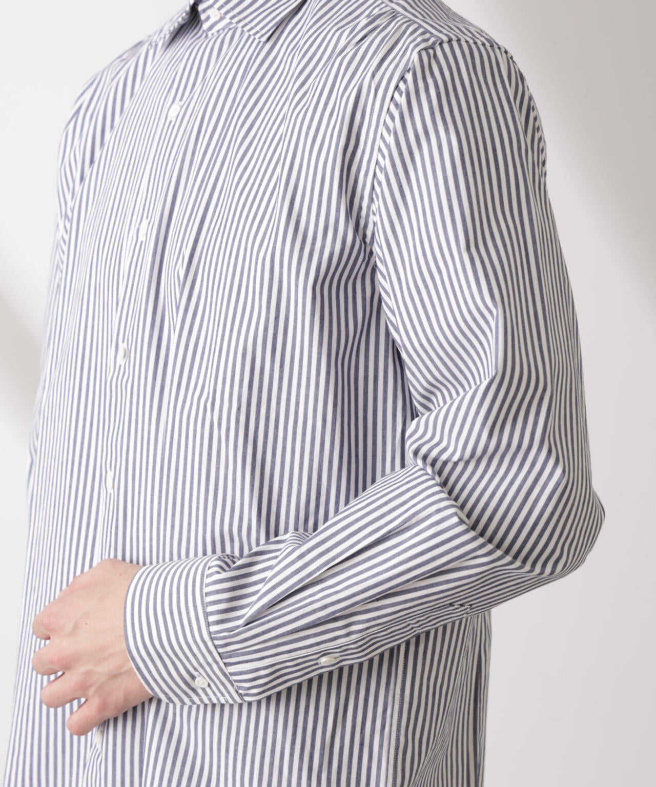 ｢N shirt｣Anti Soaked(R) 汗染み防止セミワイドカラーシャツ長袖