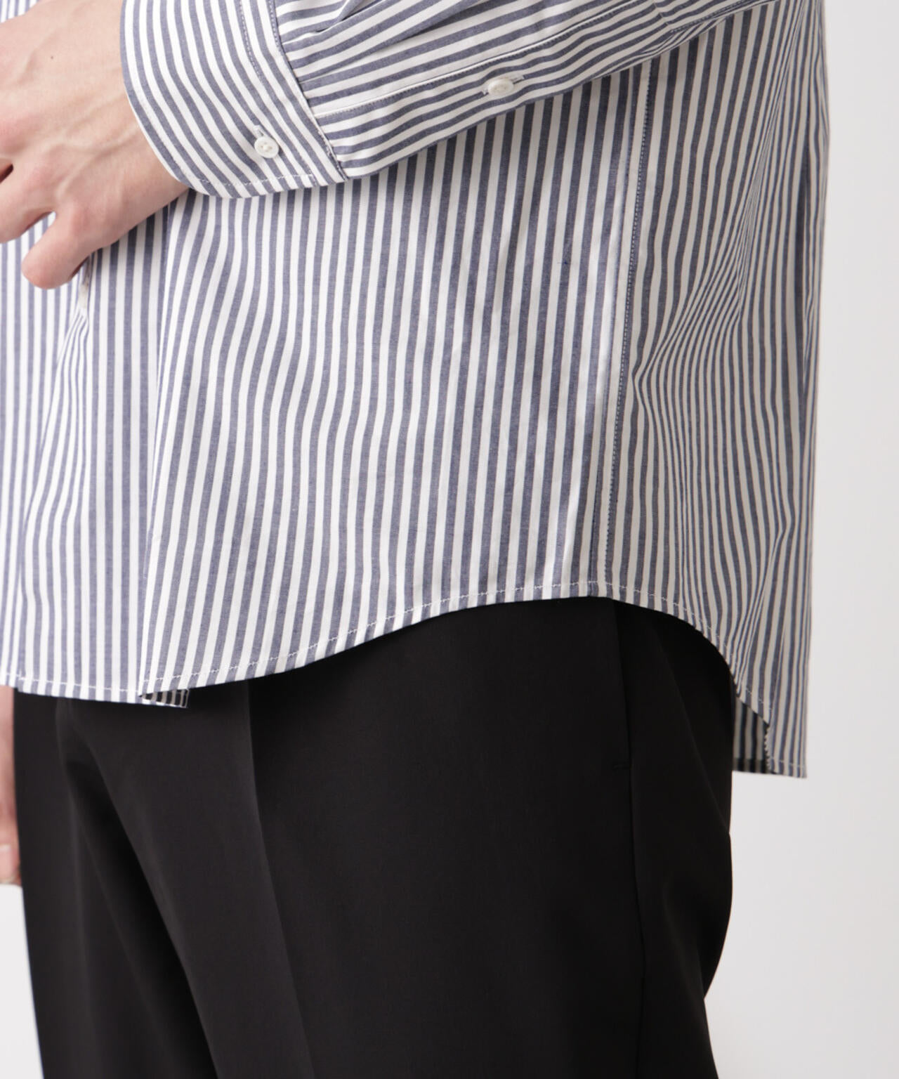 ｢N shirt｣Anti Soaked(R) 汗染み防止セミワイドカラーシャツ長袖