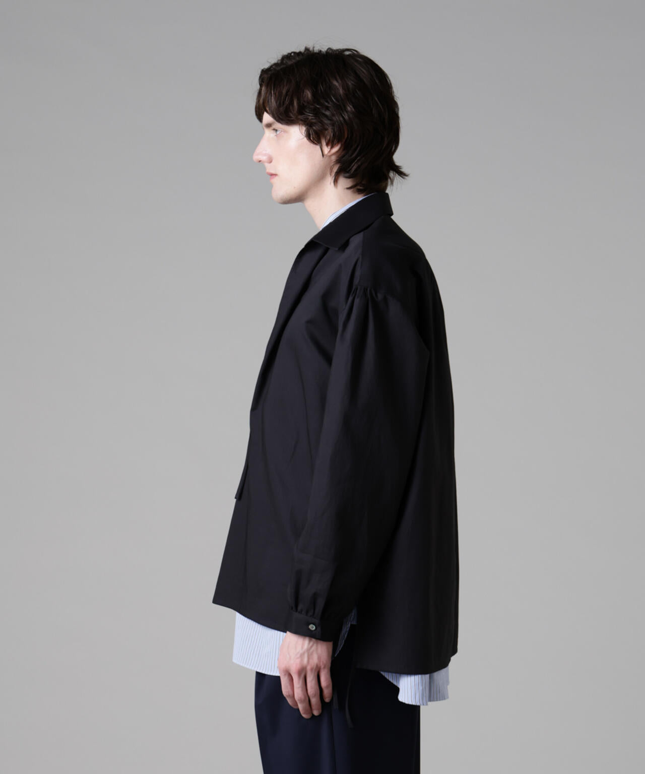 「ASSEMBLANC」ダブルクロススキッパーシャツ
