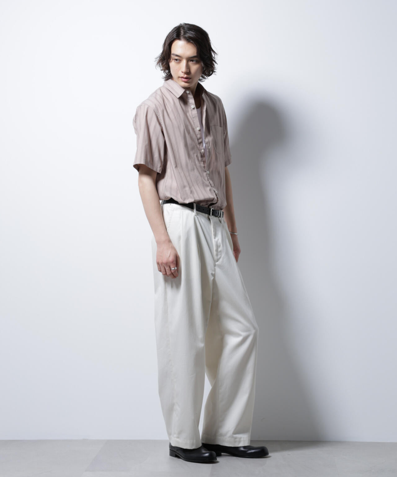 「ICE FLOW LINEN」バリエーションシャツ 半袖
