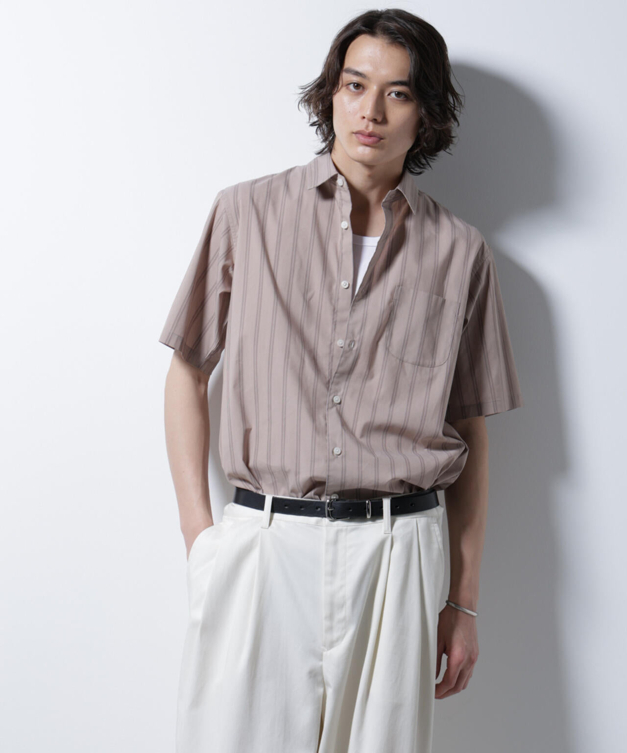 「ICE FLOW LINEN」バリエーションシャツ 半袖