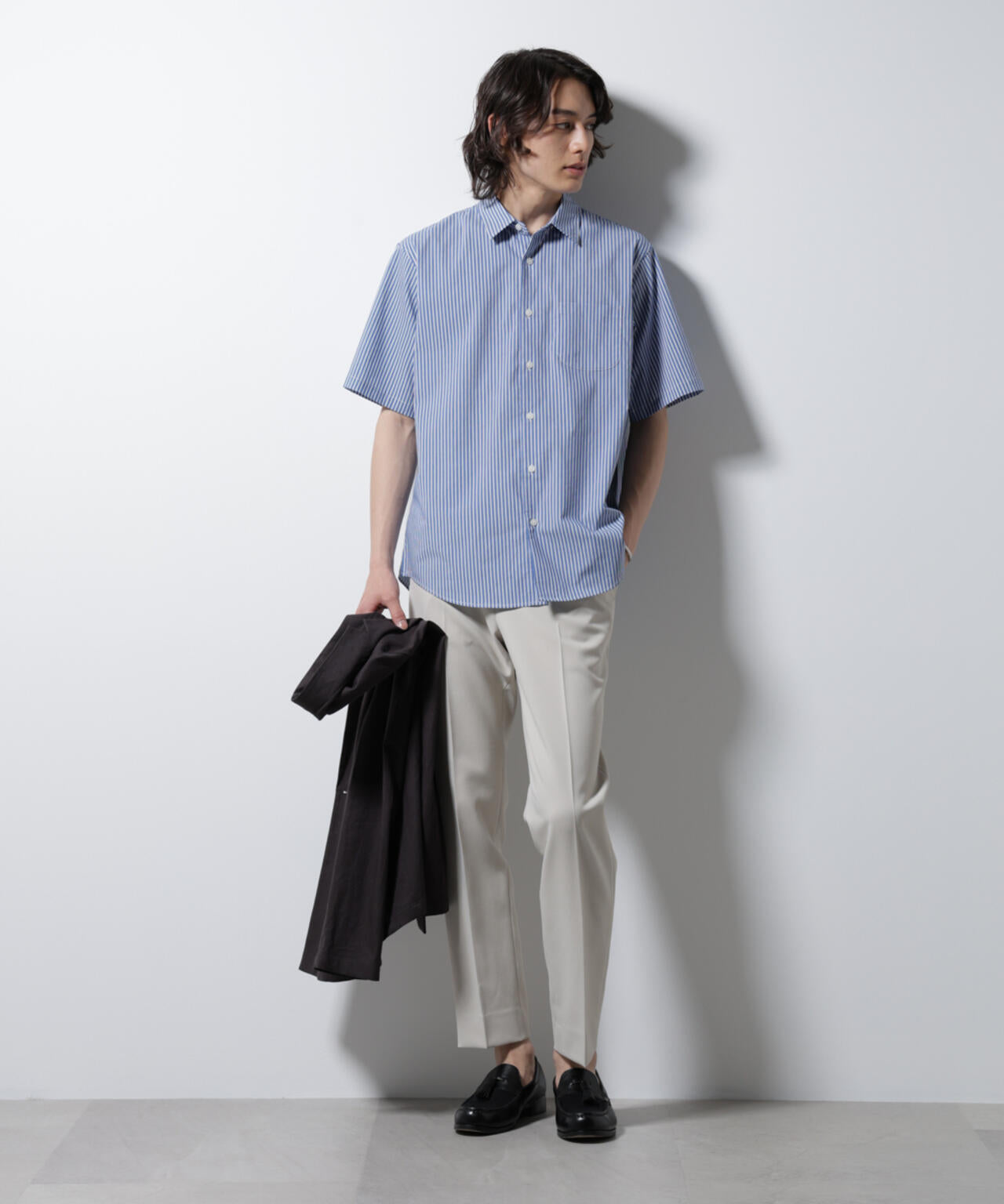 「ICE FLOW LINEN」バリエーションシャツ 半袖