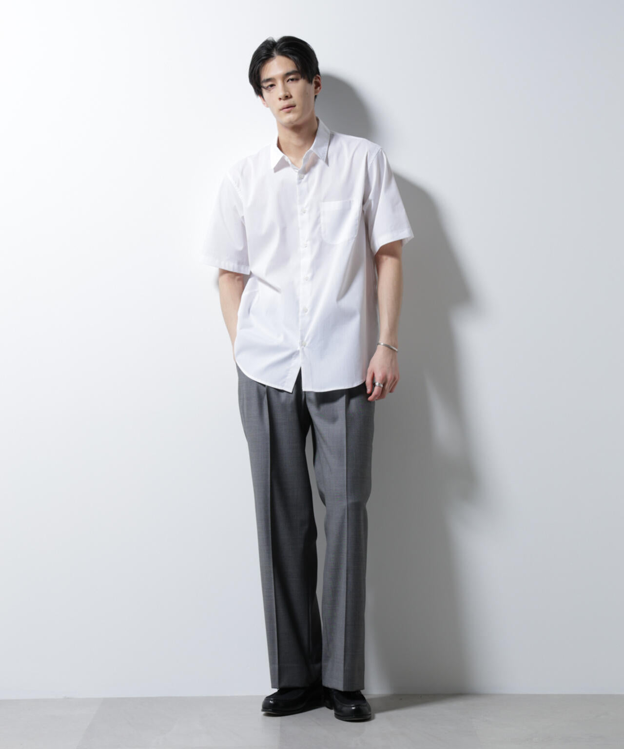 ｢ICE FLOW LINEN｣レギュラーカラーシャツ 半袖