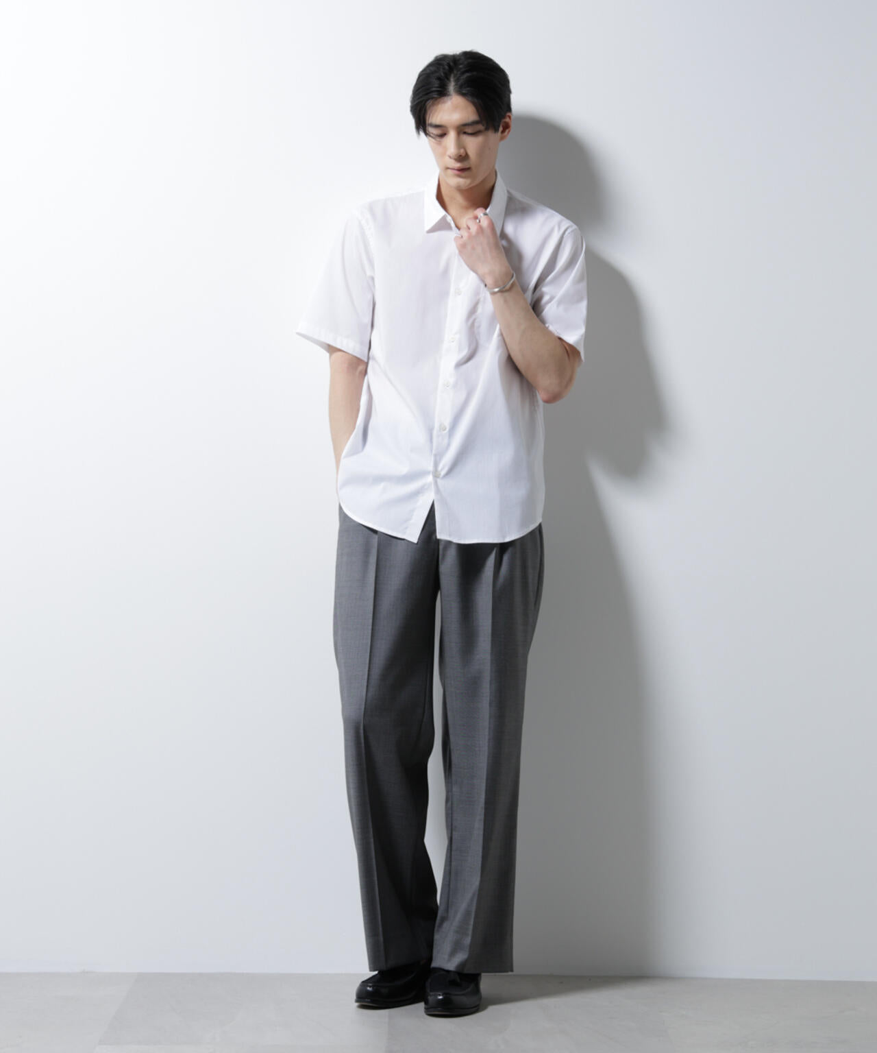 ｢ICE FLOW LINEN｣レギュラーカラーシャツ 半袖