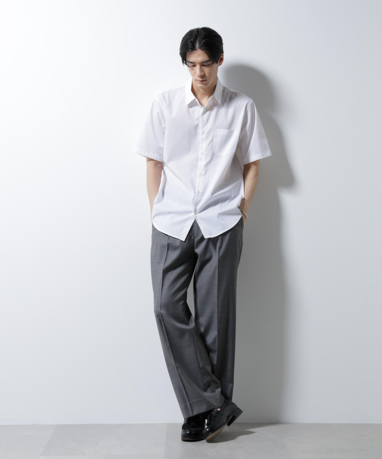 ｢ICE FLOW LINEN｣レギュラーカラーシャツ 半袖