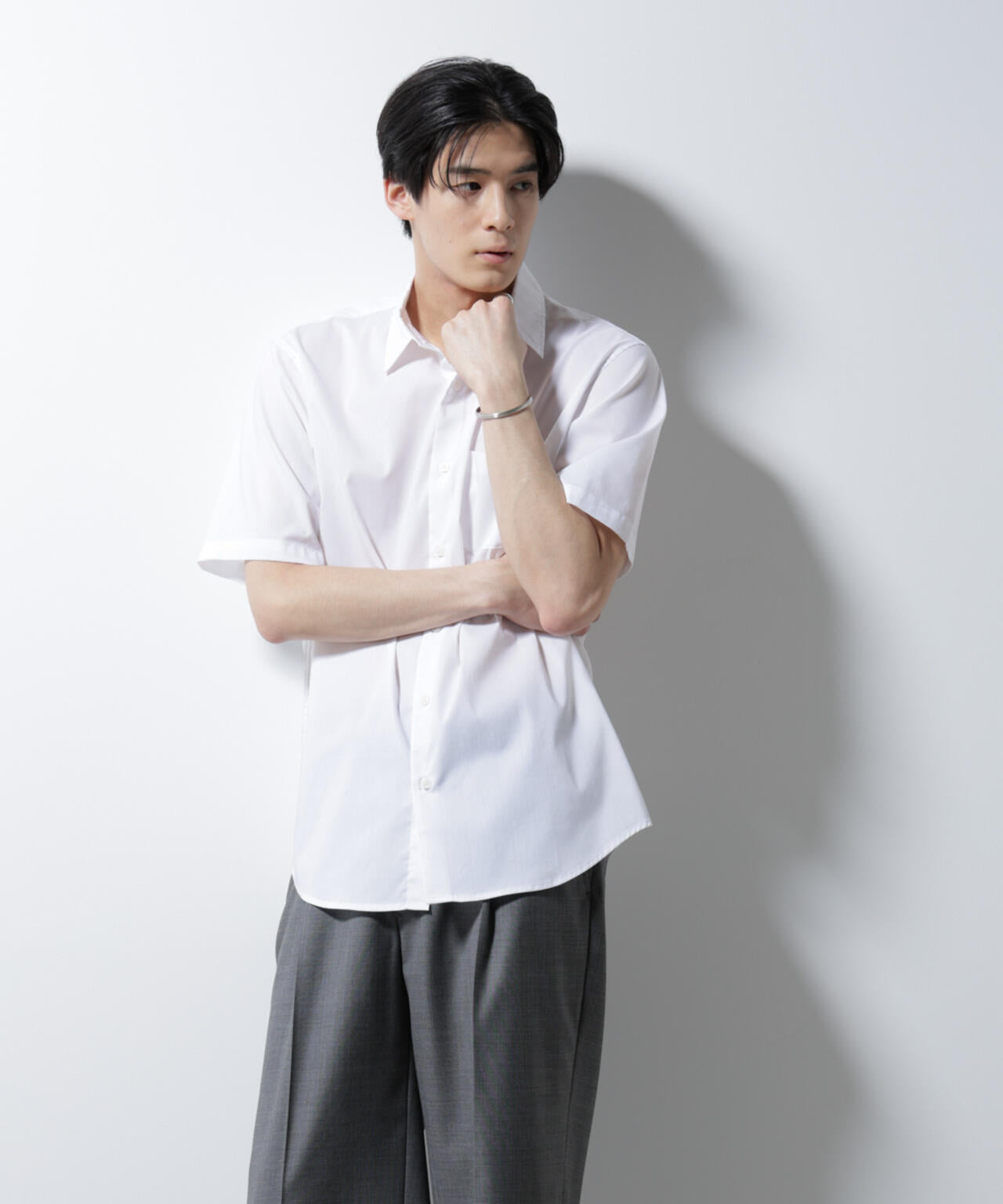 ｢ICE FLOW LINEN｣レギュラーカラーシャツ 半袖