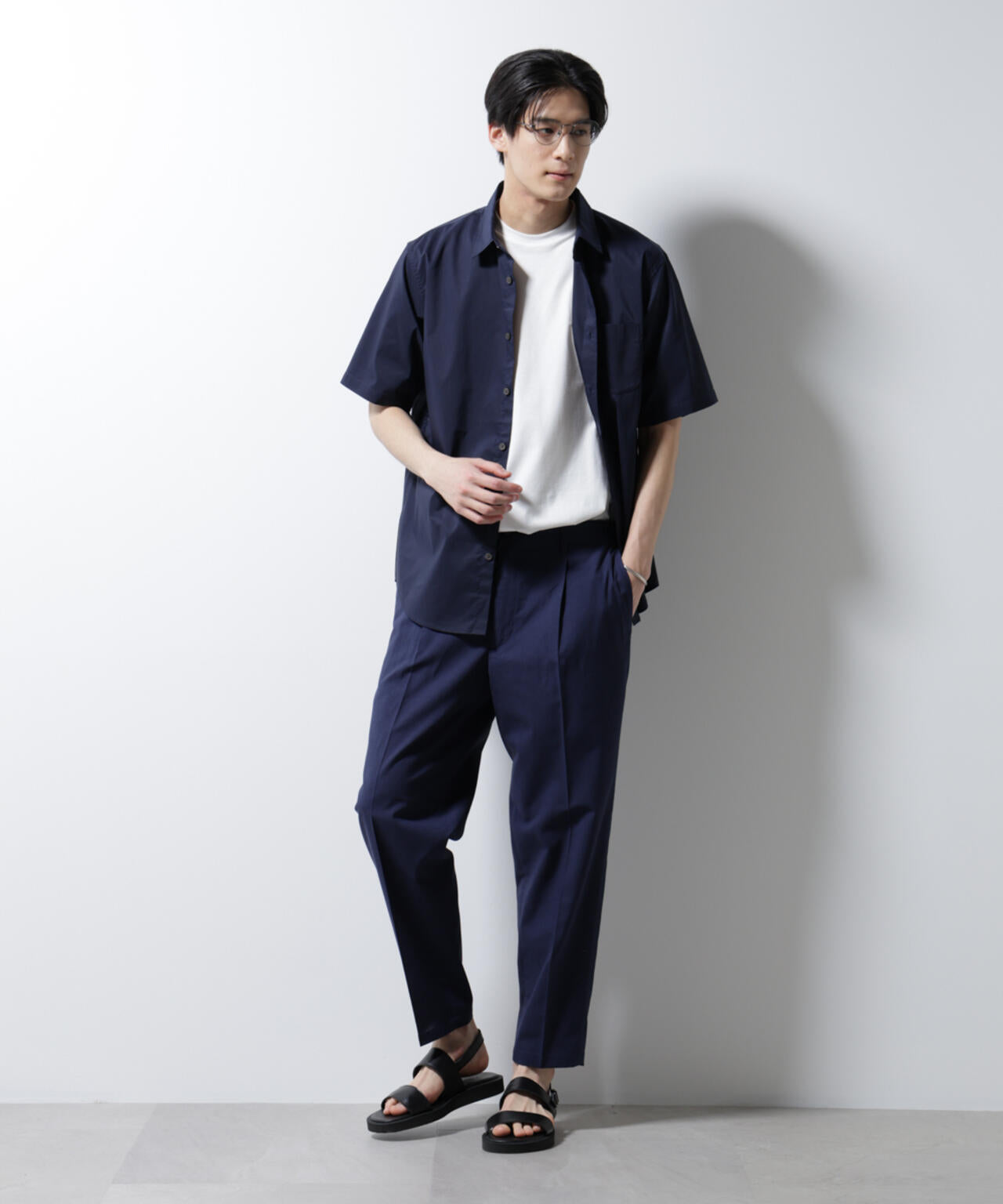 ｢ICE FLOW LINEN｣レギュラーカラーシャツ 半袖