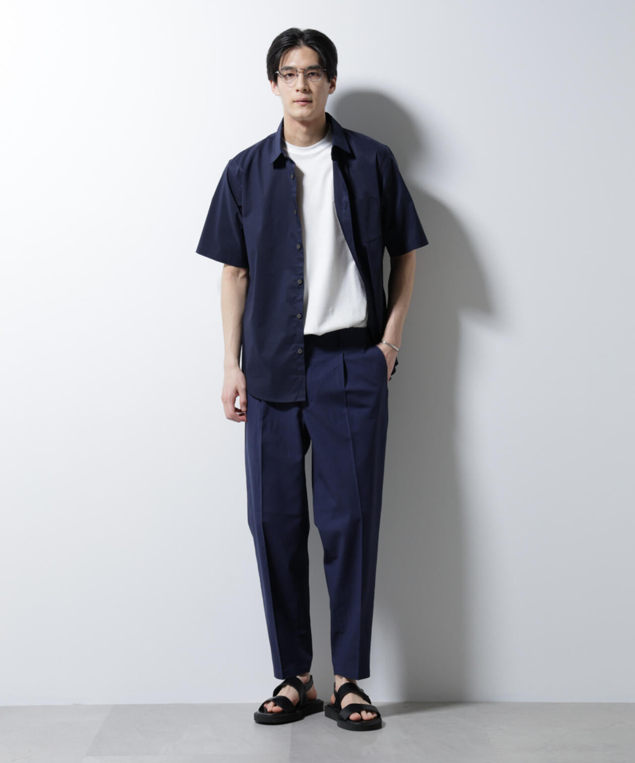 ｢ICE FLOW LINEN｣レギュラーカラーシャツ 半袖