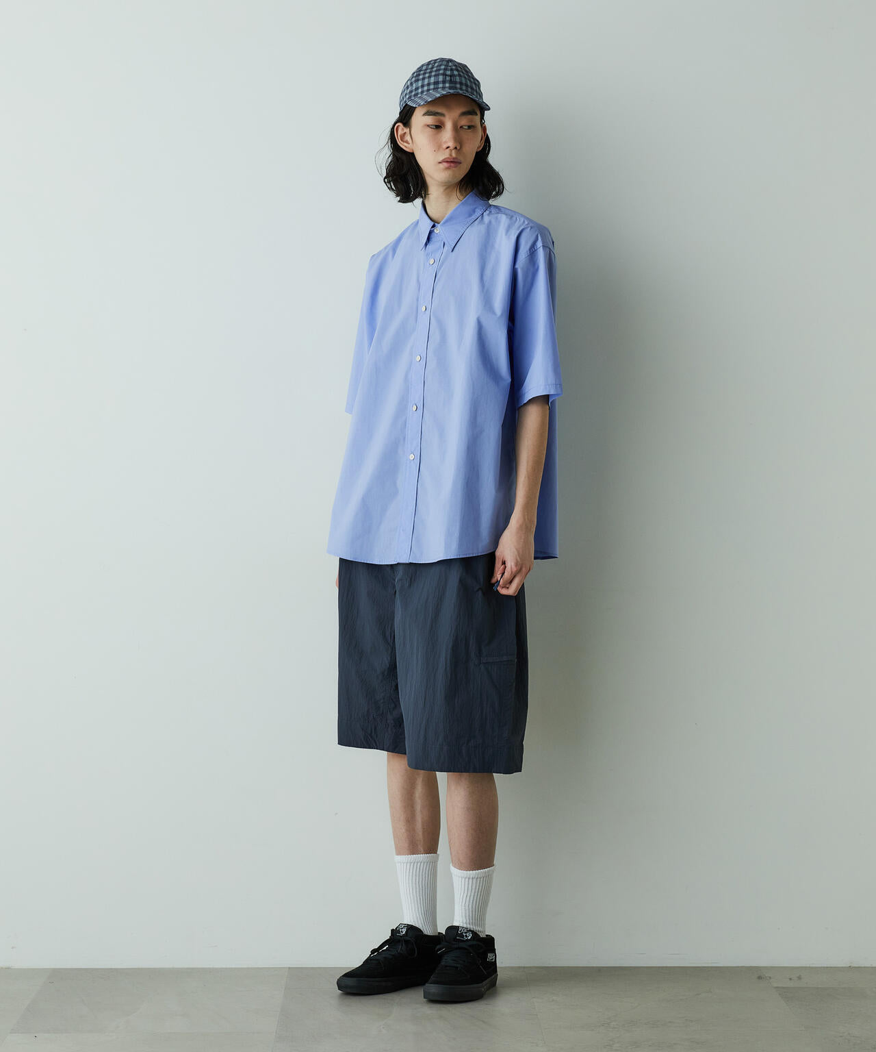「HOTEL PALACE」オテルパラス レギュラーカラールーズシルエット 半袖シャツ