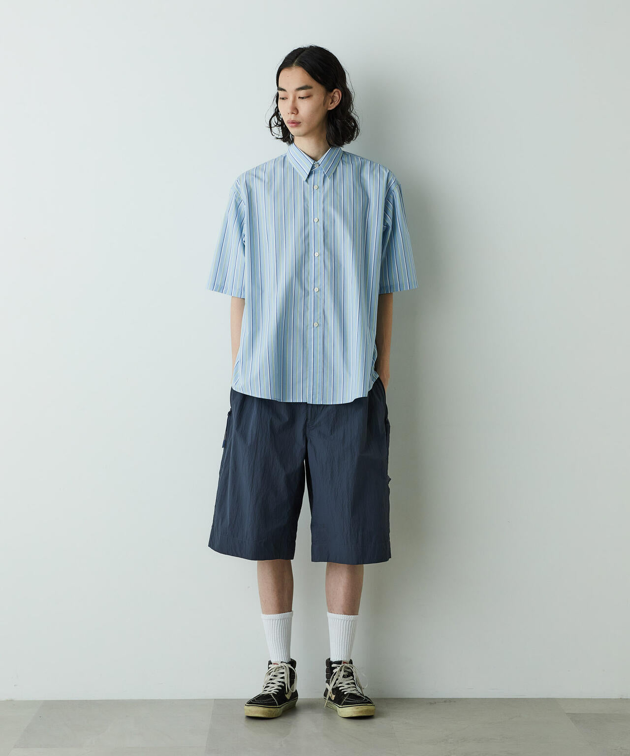 「HOTEL PALACE」オテルパラス レギュラーカラールーズシルエット 半袖シャツ