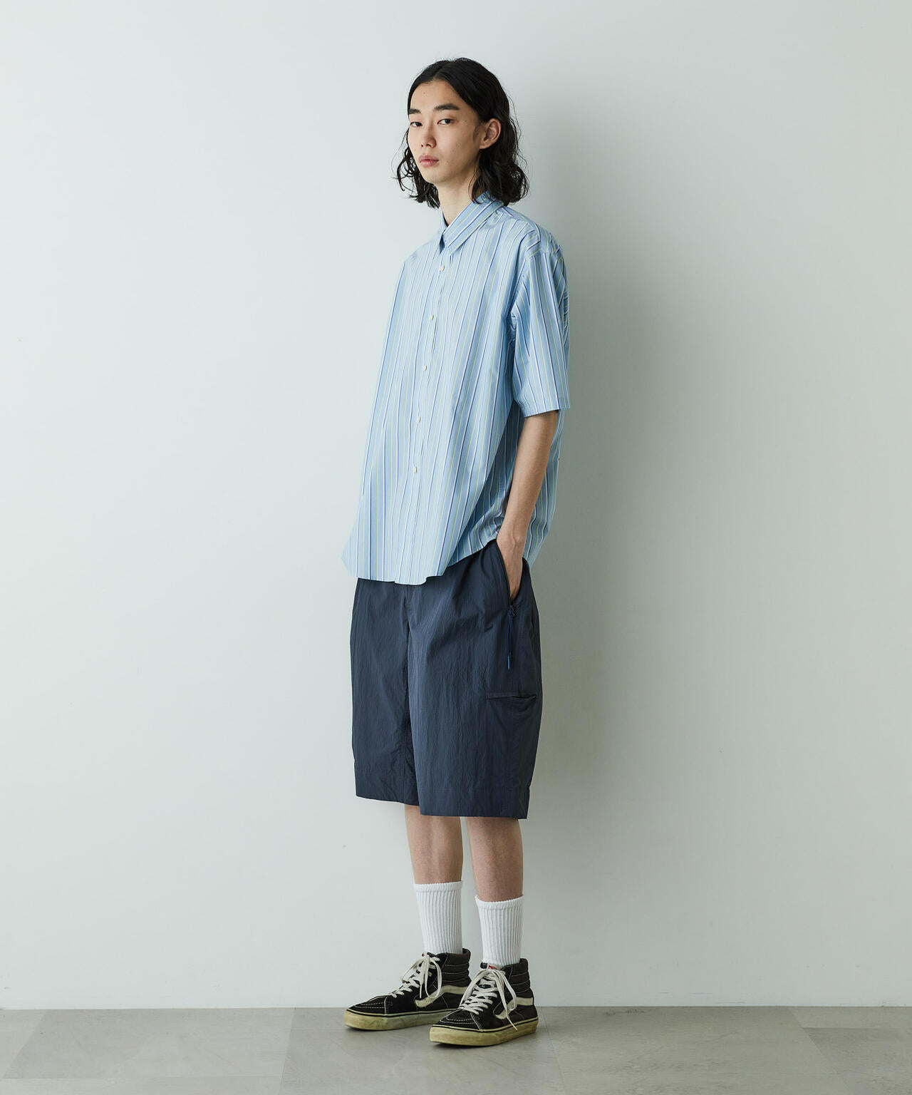 「HOTEL PALACE」オテルパラス レギュラーカラールーズシルエット 半袖シャツ
