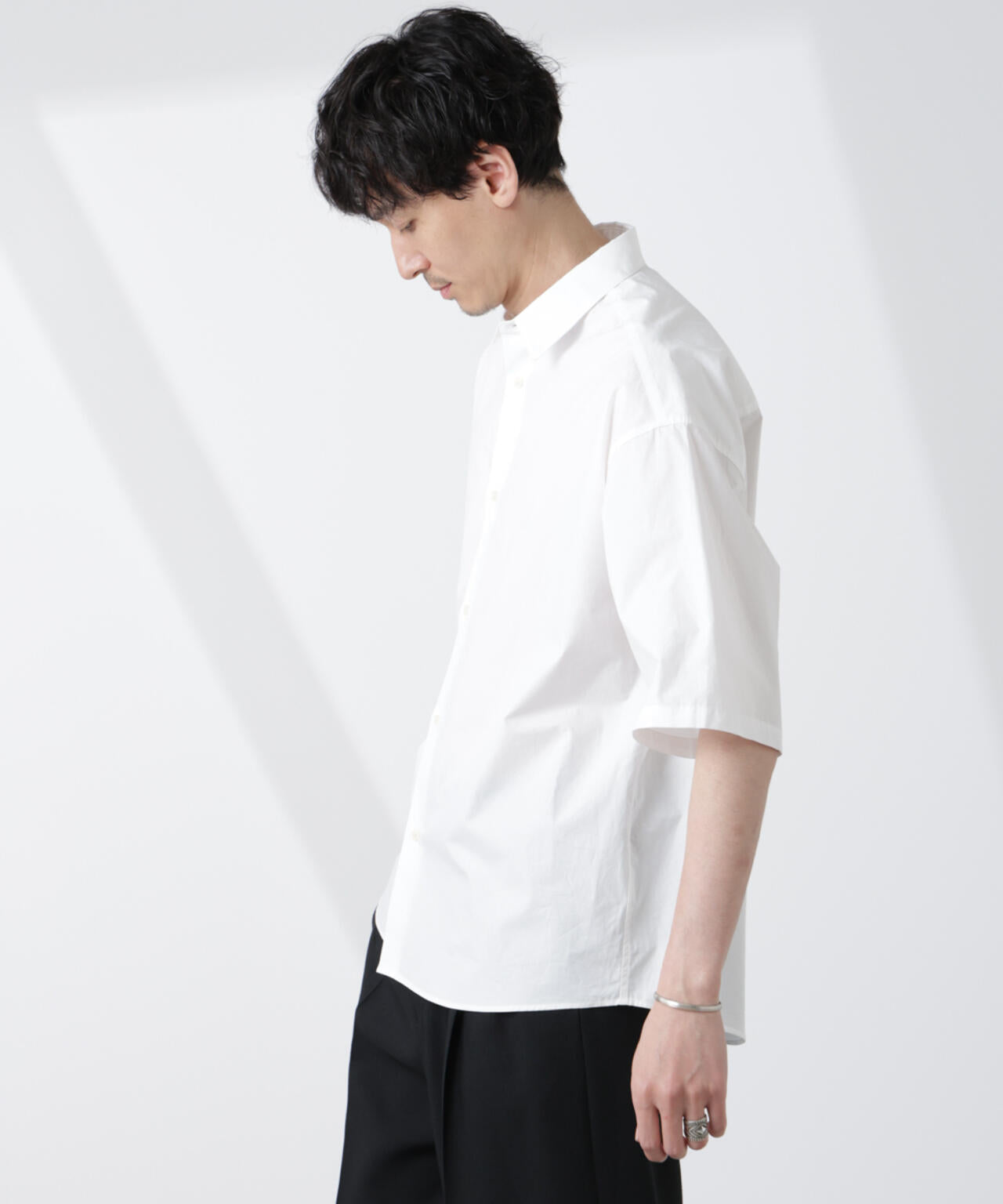 「大人のワイドシャツ」レギュラーカラー 半袖