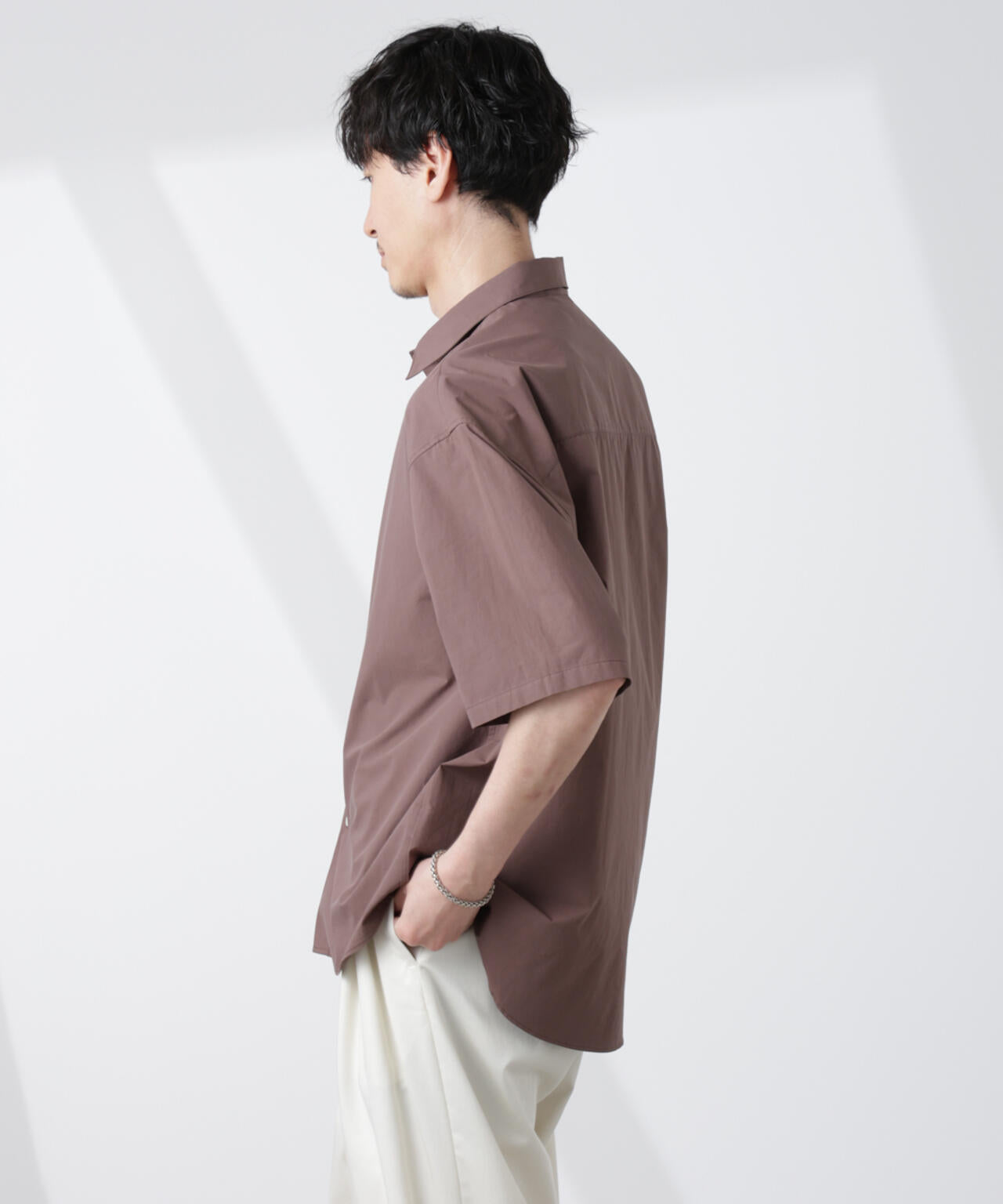 「大人のワイドシャツ」レギュラーカラー 半袖