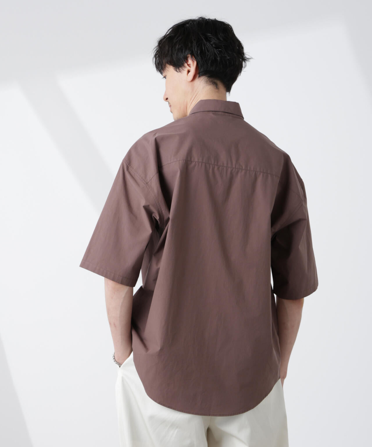 「大人のワイドシャツ」レギュラーカラー 半袖