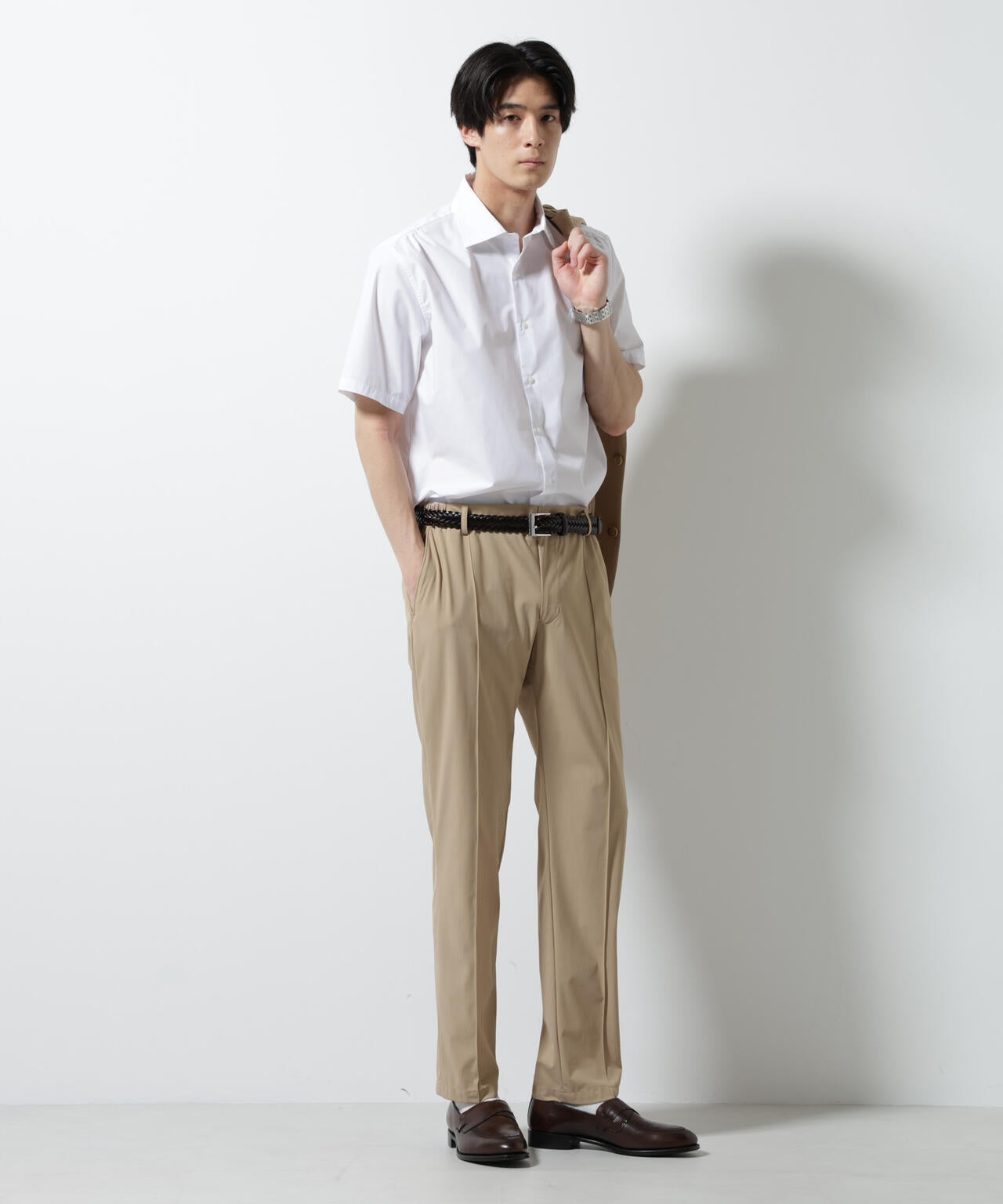 「N shirt」 速乾 セミワイドカラーシャツ半袖