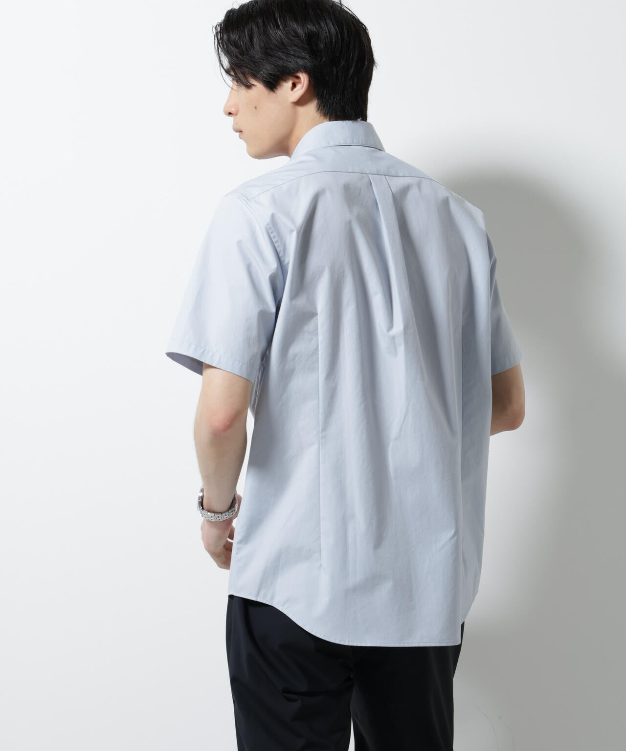 「N shirt」 速乾 ホリゾンタルカラーシャツ半袖