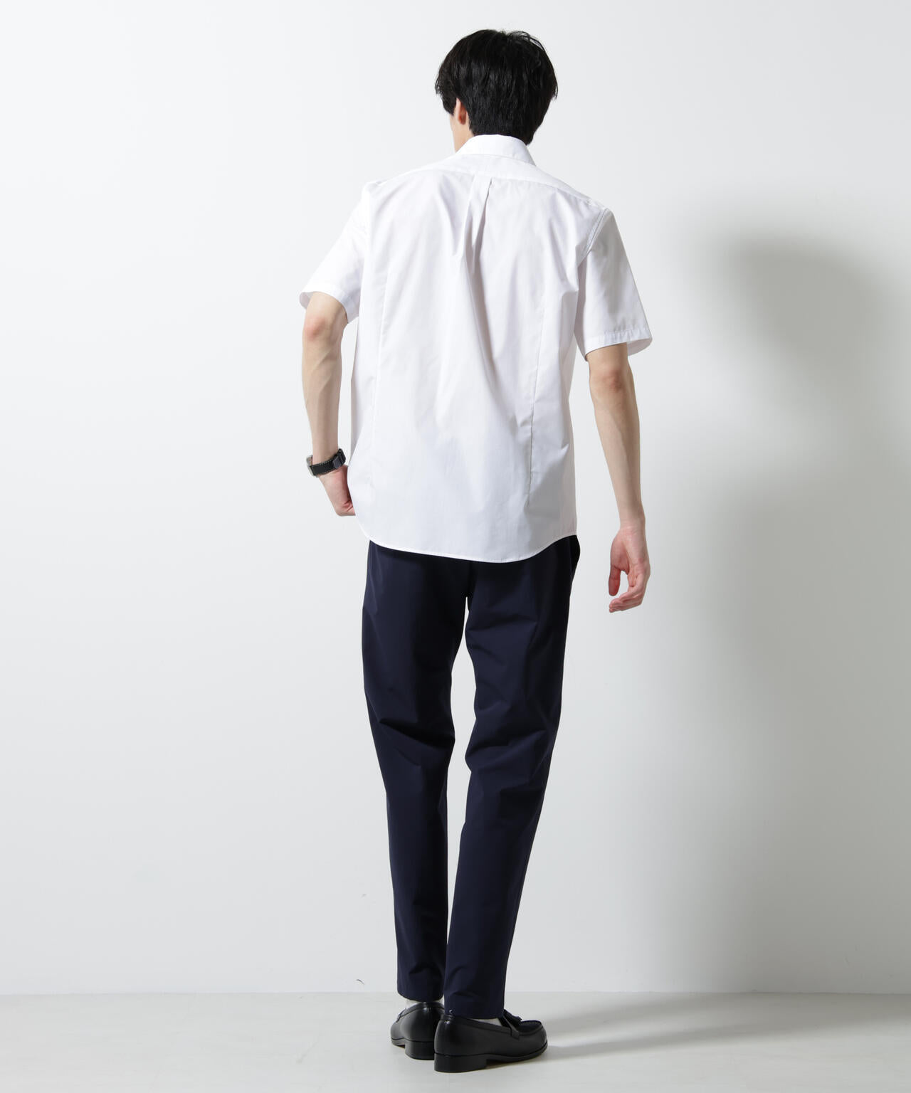 「N shirt」 速乾 ホリゾンタルカラーシャツ半袖