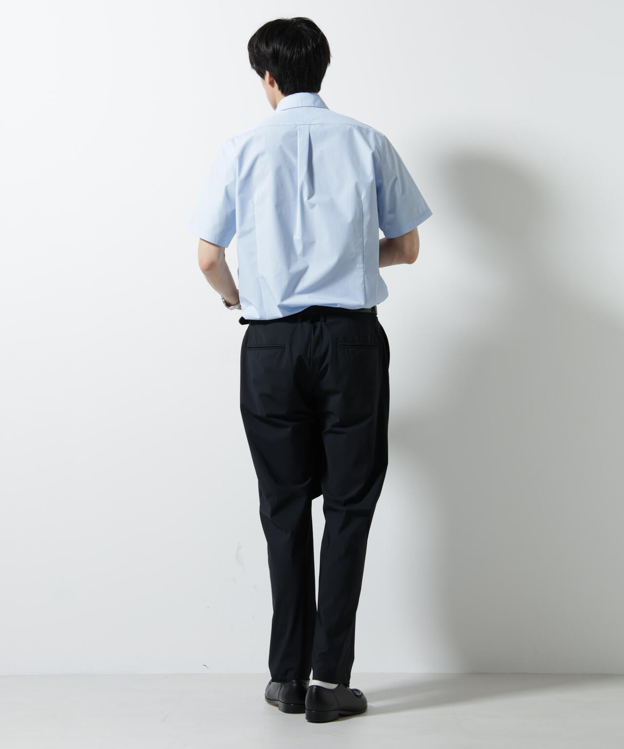 「N shirt」 速乾 ホリゾンタルカラーシャツ半袖