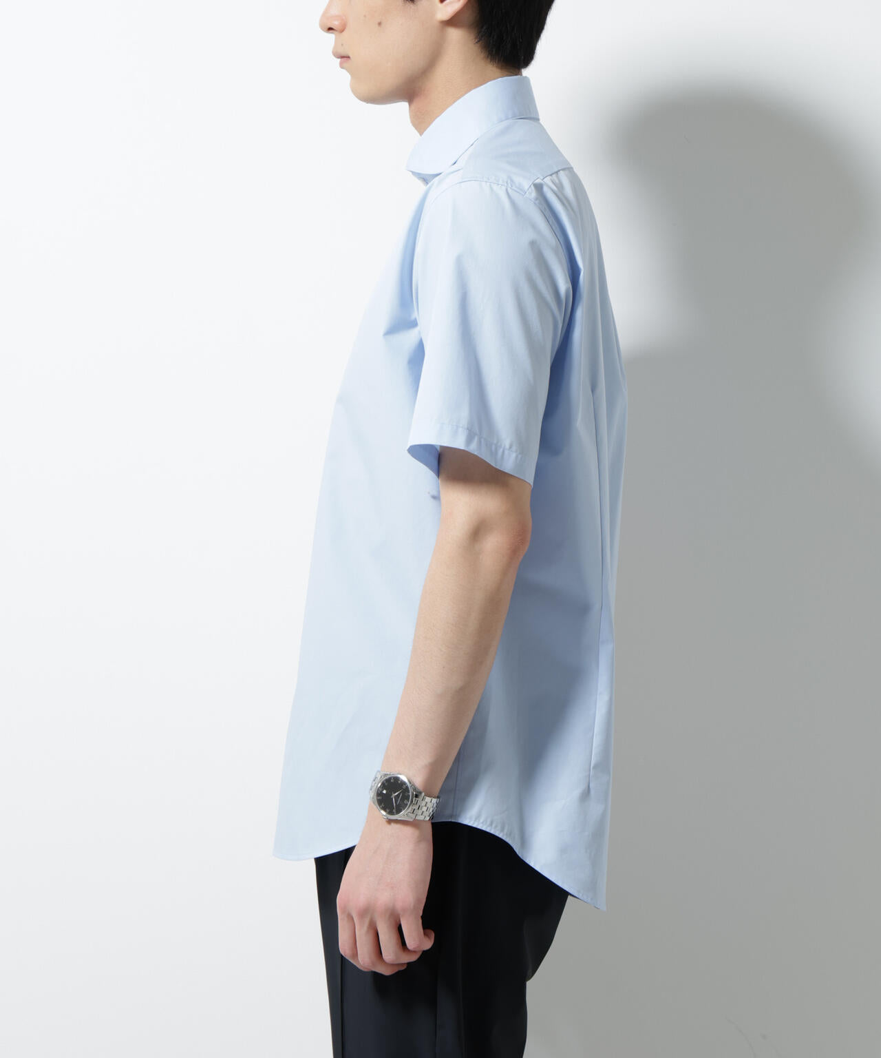 「N shirt」 速乾 ホリゾンタルカラーシャツ半袖