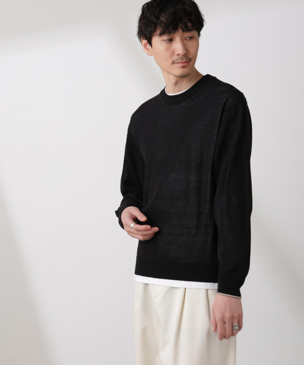 クルーネック シアーニット