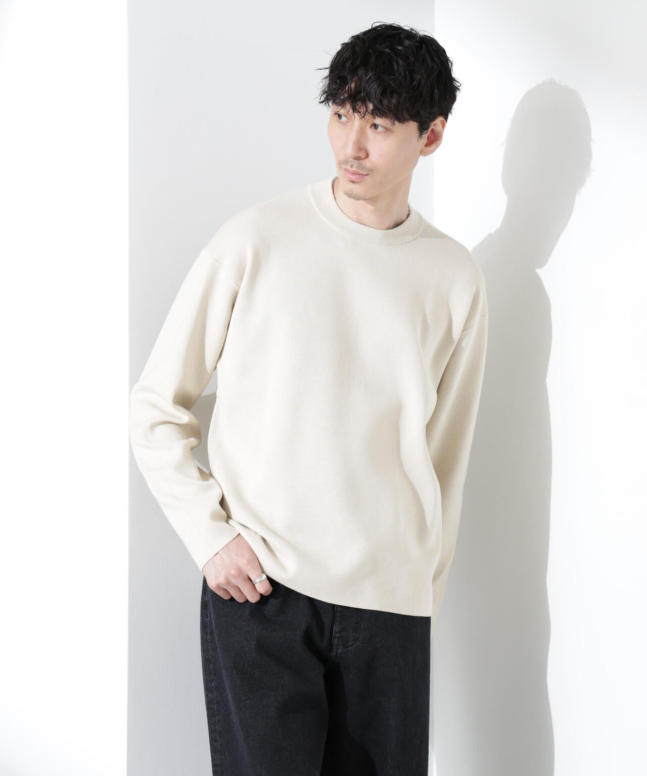 14ゲージミラノリブ ジャケTEE 長袖 （手洗い可能）