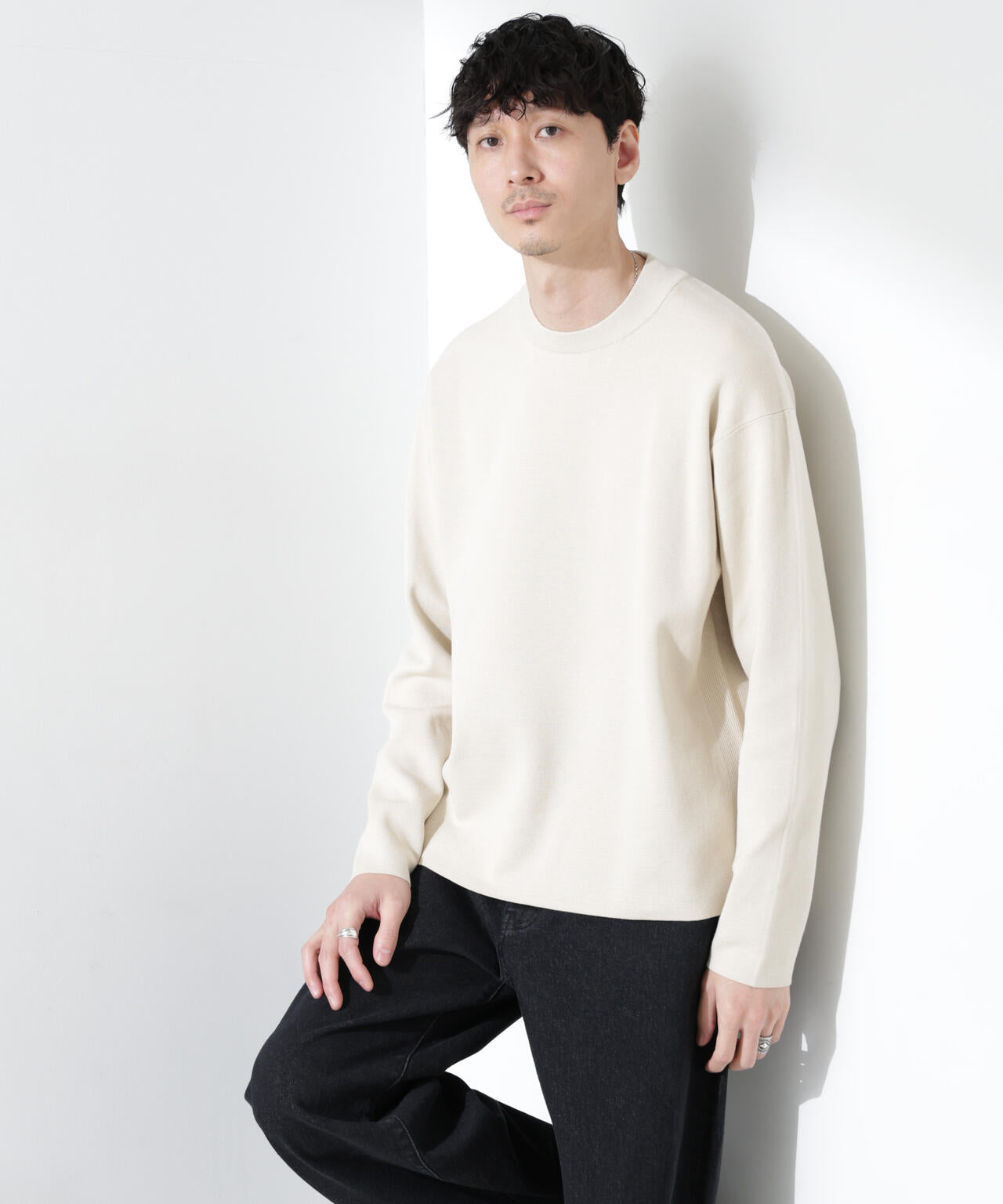14ゲージミラノリブ ジャケTEE 長袖 （手洗い可能）
