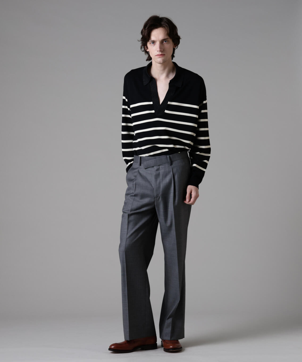 ｢ASSEMBLANC｣シルクブレンドヤーンバスクスキッパー