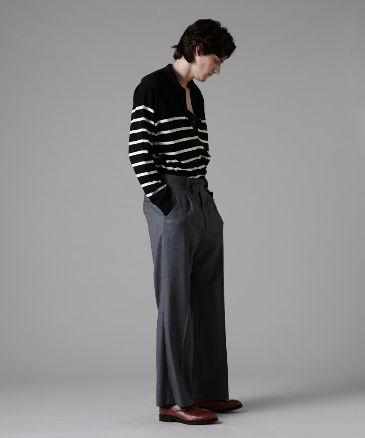 ｢ASSEMBLANC｣シルクブレンドヤーンバスクスキッパー