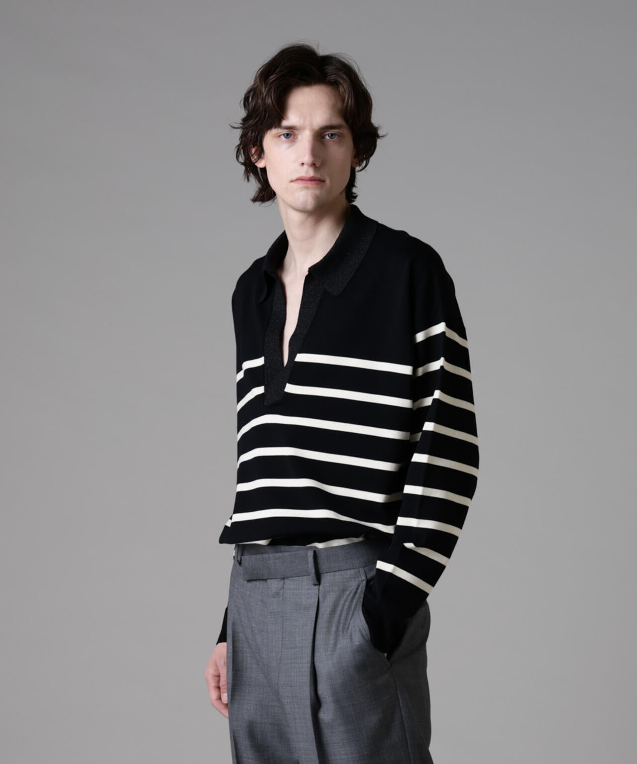 ｢ASSEMBLANC｣シルクブレンドヤーンバスクスキッパー