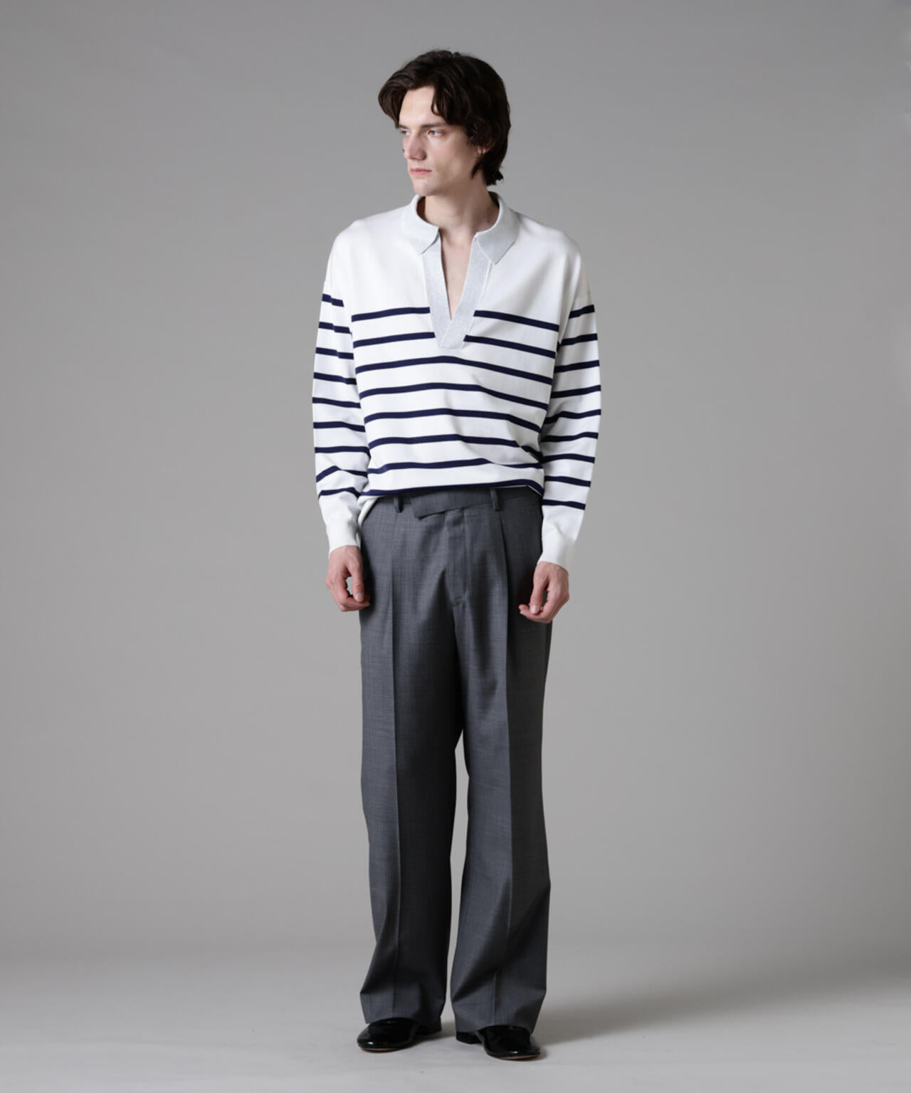 ｢ASSEMBLANC｣シルクブレンドヤーンバスクスキッパー