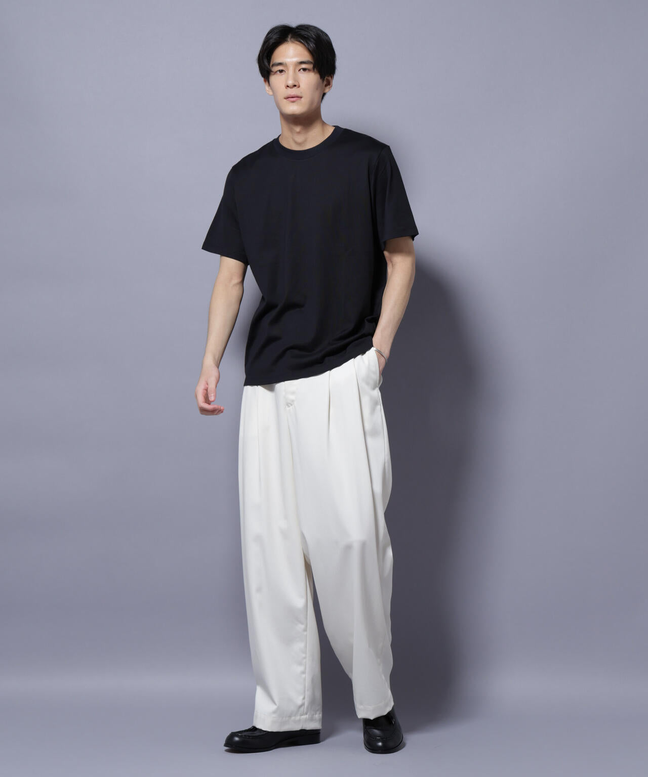 Anti Soaked(R) 汗染み防止 クルーネック レギュラーシルエットTシャツ