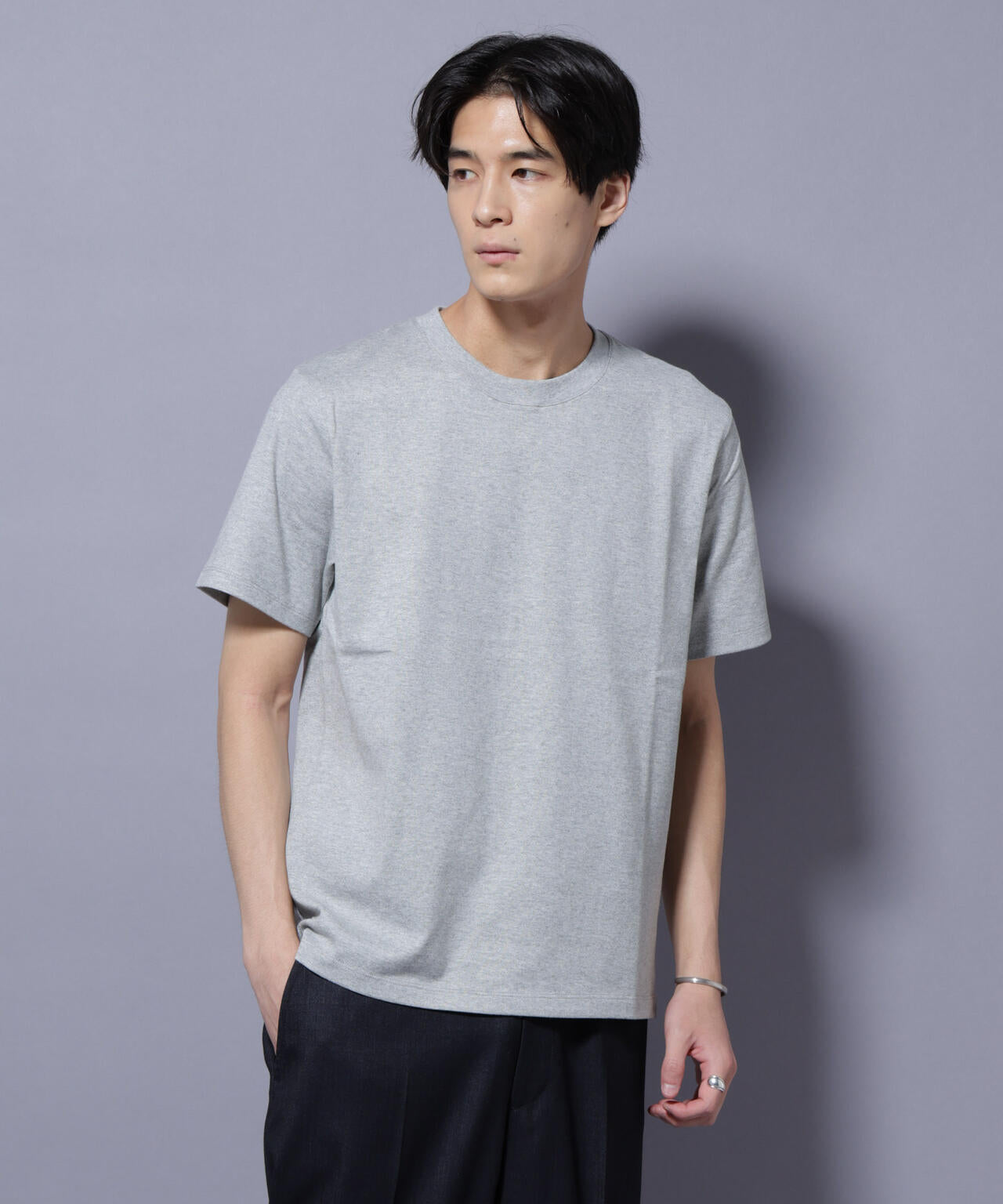 Anti Soaked(R) 汗染み防止 クルーネック レギュラーシルエットTシャツ