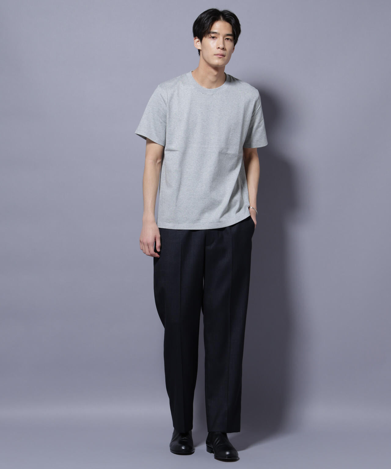 Anti Soaked(R) 汗染み防止 クルーネック レギュラーシルエットTシャツ