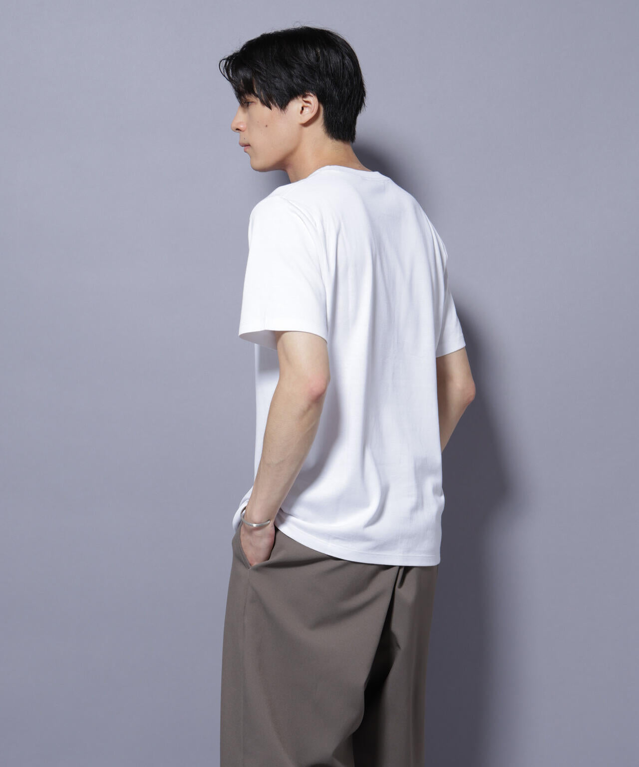 Anti Soaked(R) 汗染み防止 クルーネック レギュラーシルエットTシャツ