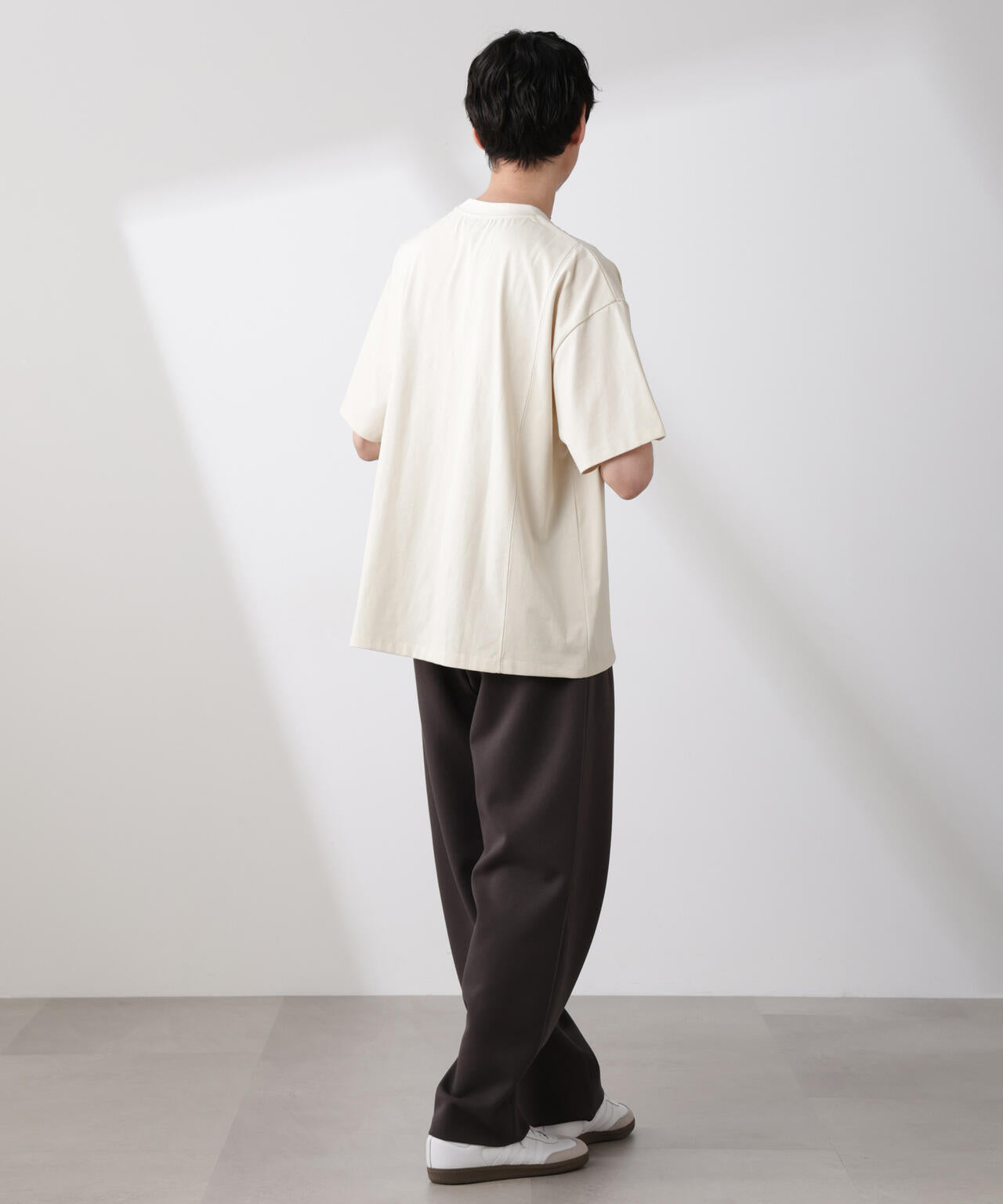 「NJ/CLUB」 ENRICHプリント切り替え Tシャツ
