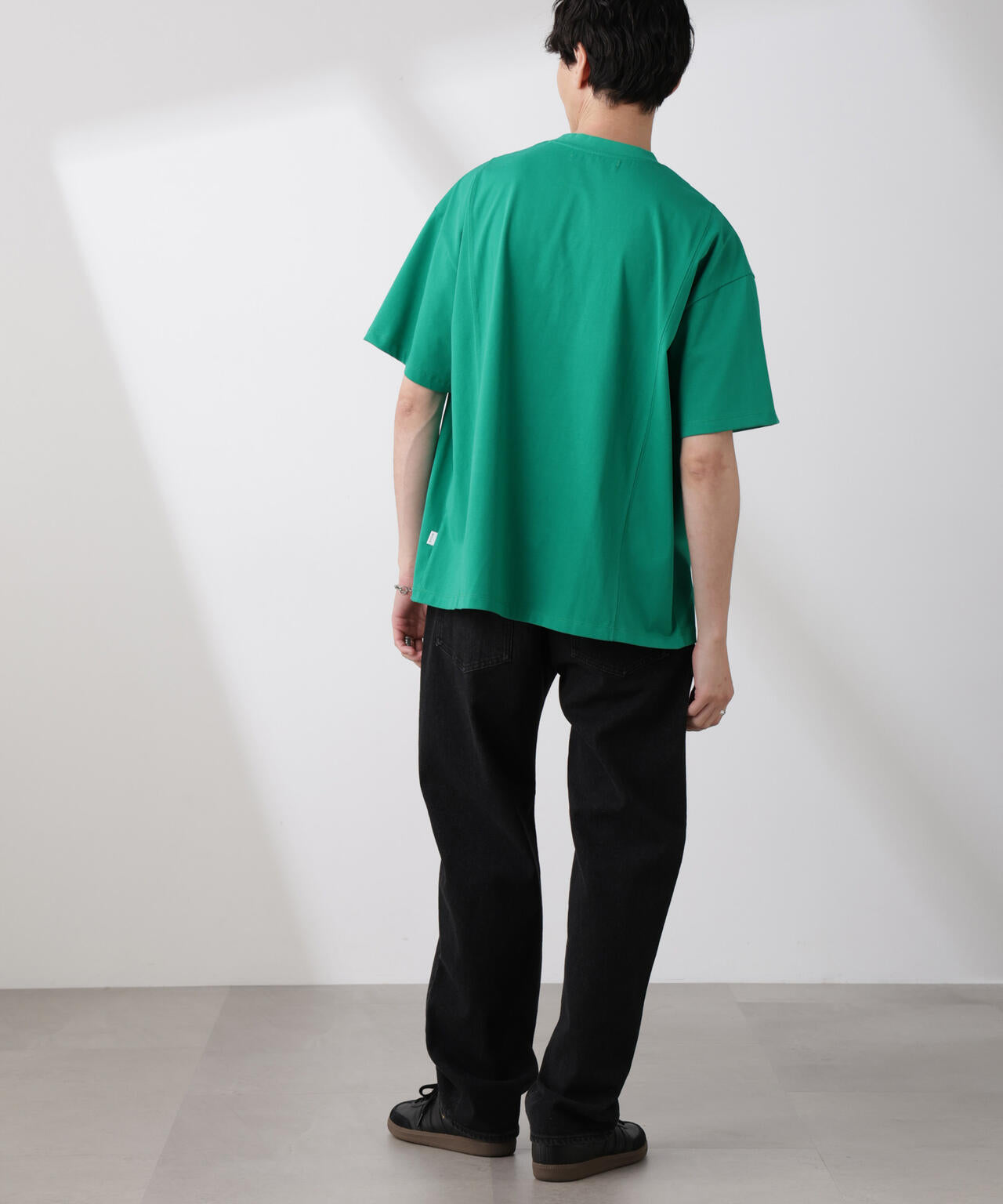 「NJ/CLUB」 ENRICHプリント切り替え Tシャツ