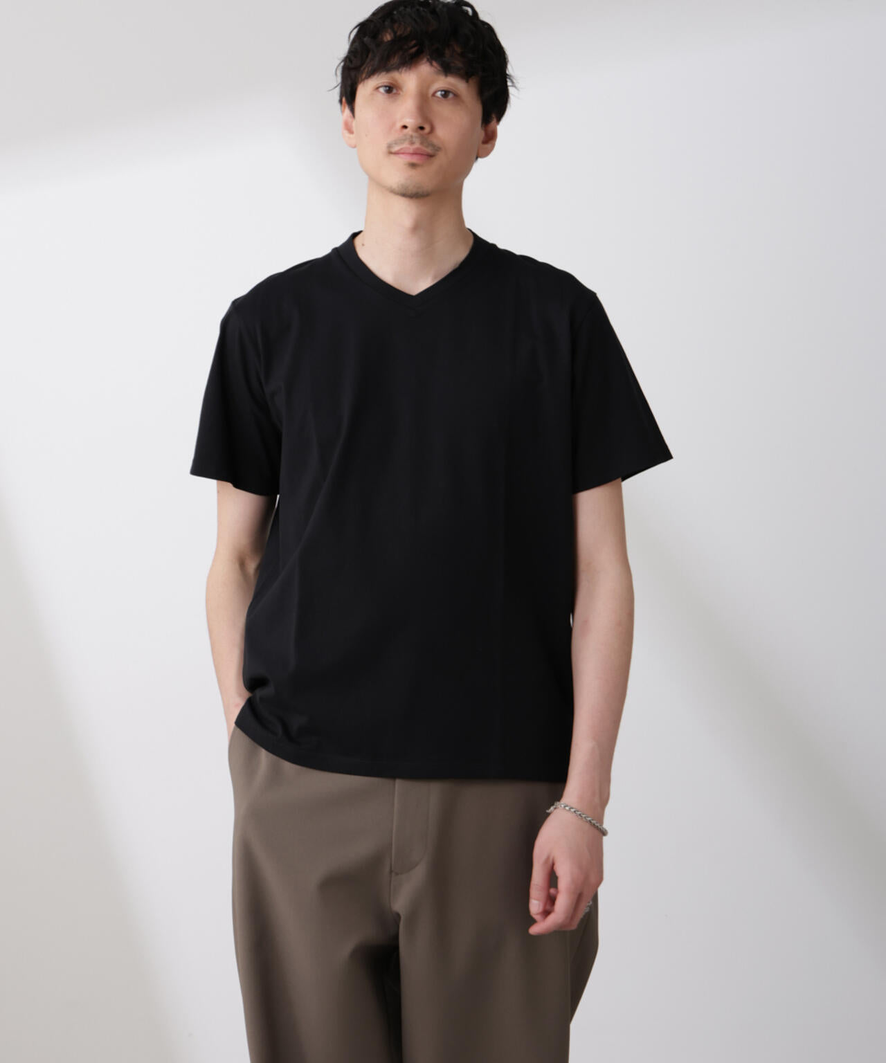 WEB限定/ジャケT(R) Vネック 半袖