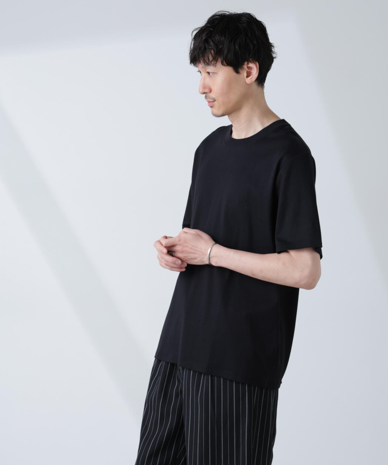 WEB限定/Anti Soaked(R) 汗染み防止 クルーネックレギュラーシルエットTシャツ